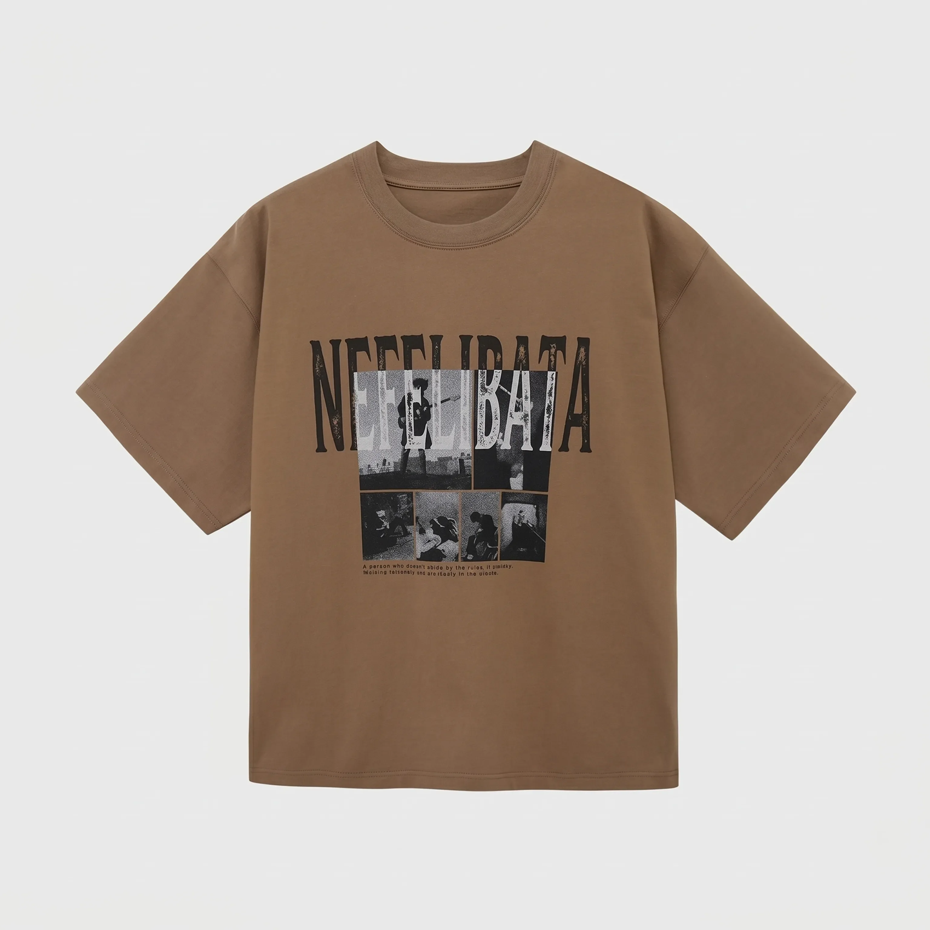 Nefelibata Collage Oversized T-Shirt - Image 8