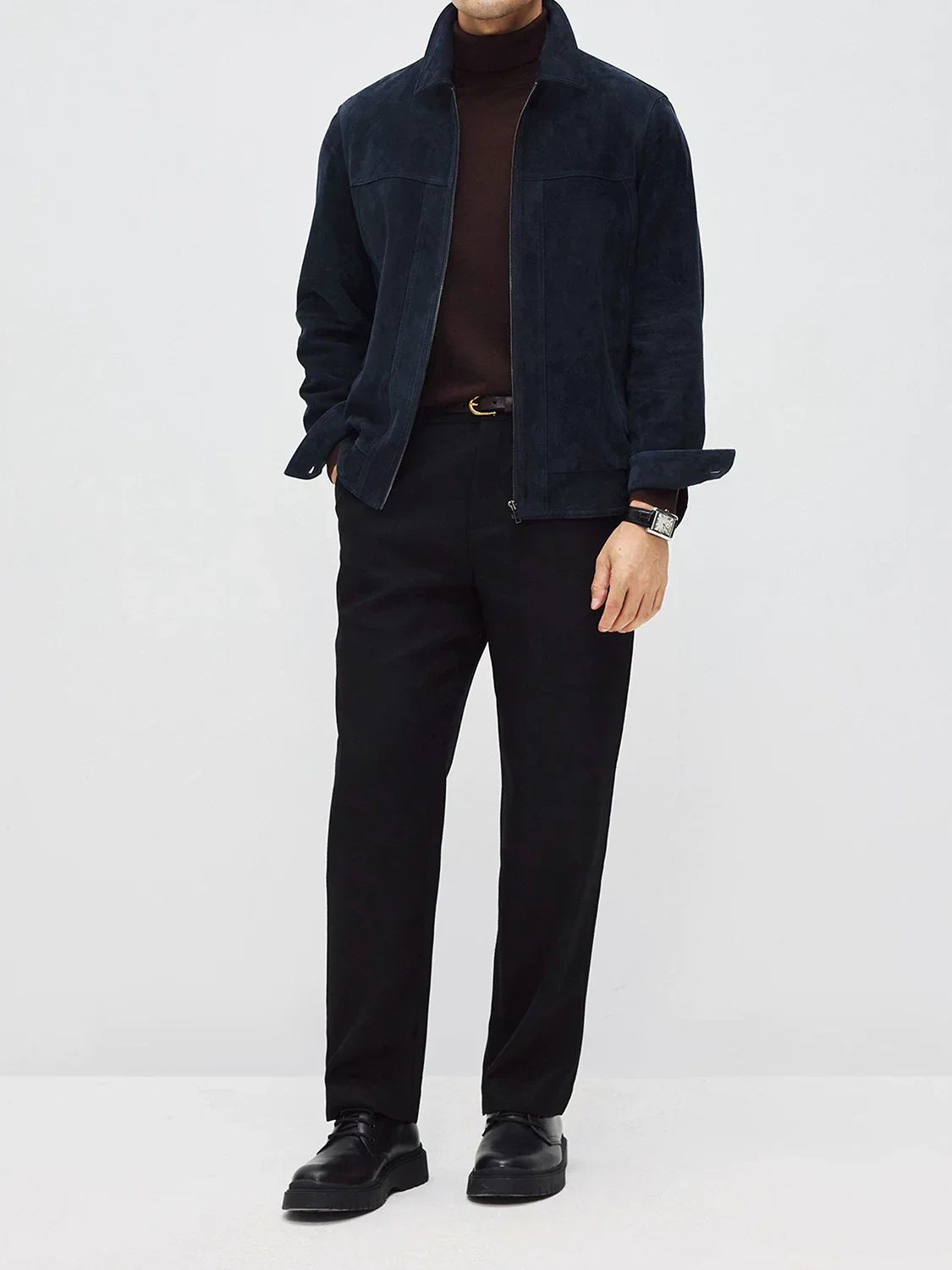 New Zealand Sheepskin Suede Zip Jacket - Image 4