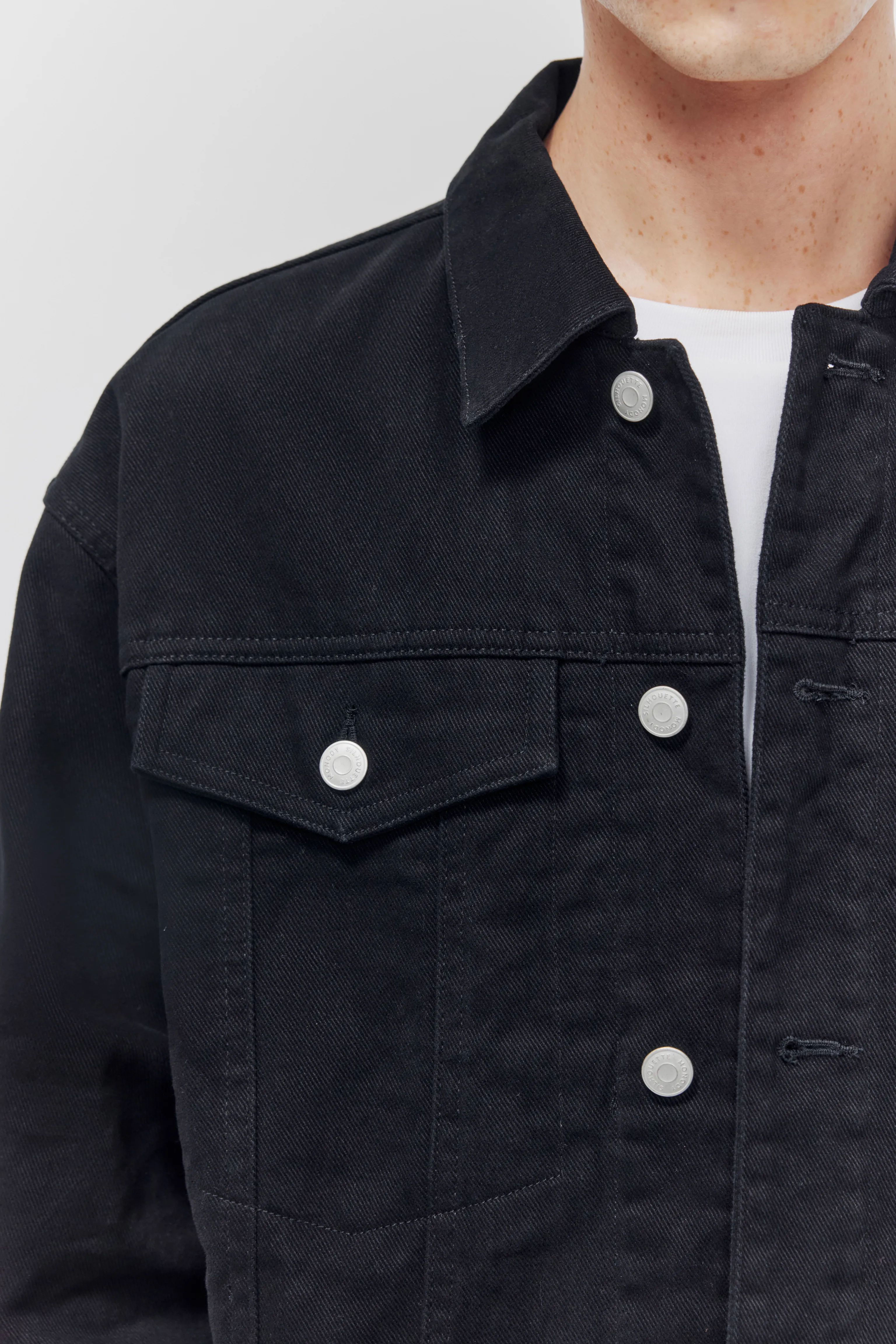 Noel Brushed Cotton Trucker Jacket - Image 6
