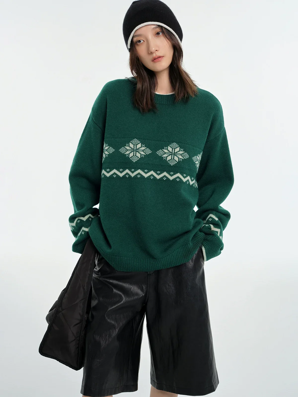 Nordic Jacquard Wool-Blend Sweater - Image 4
