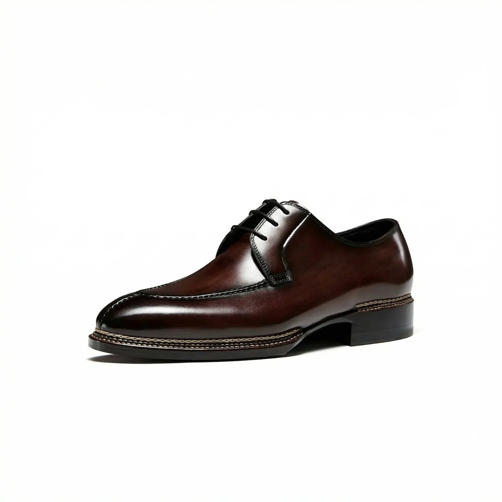 Norwegian Stitched Leather Derby - Image 4