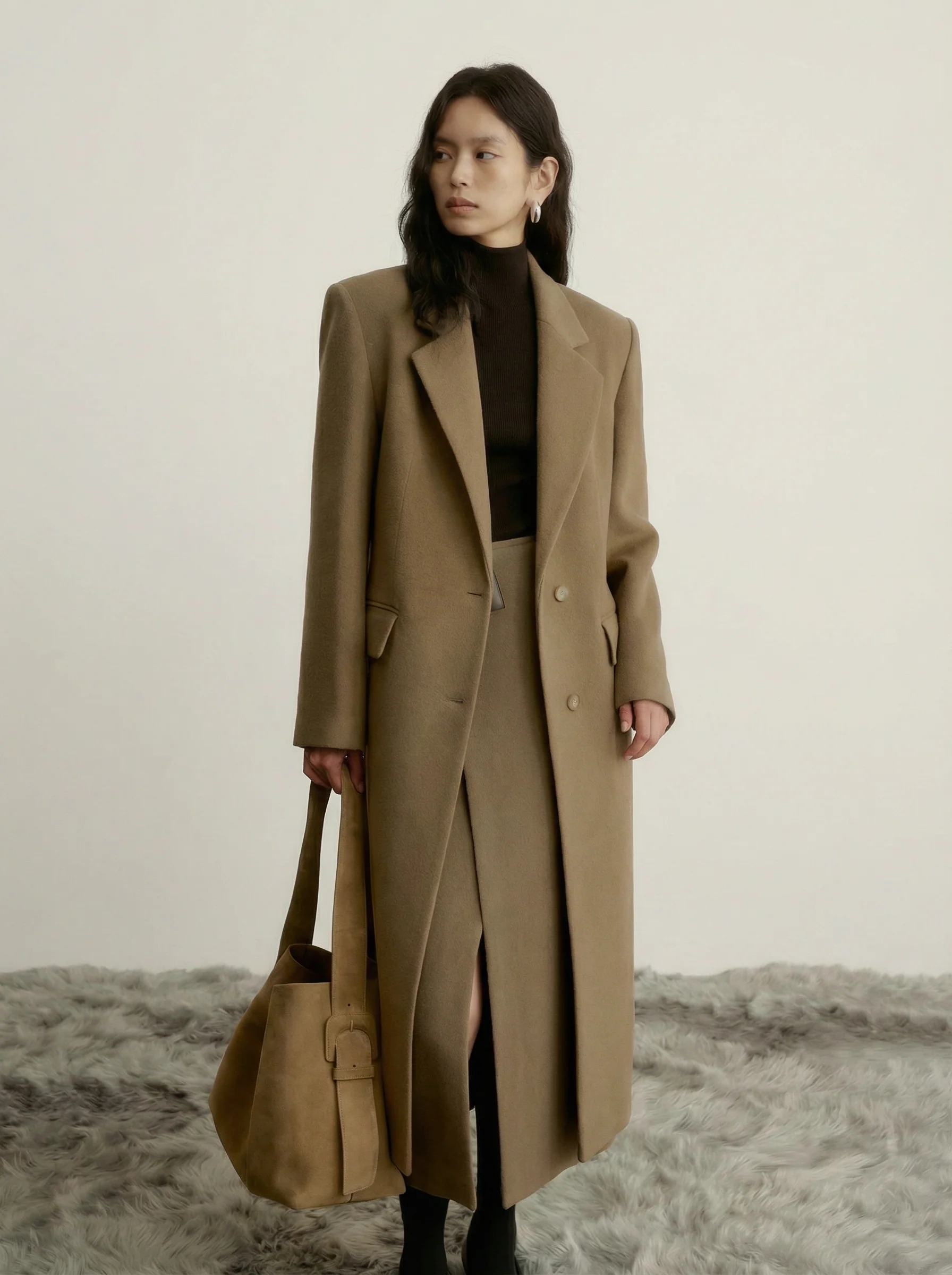 Notch Lapel Overcoat