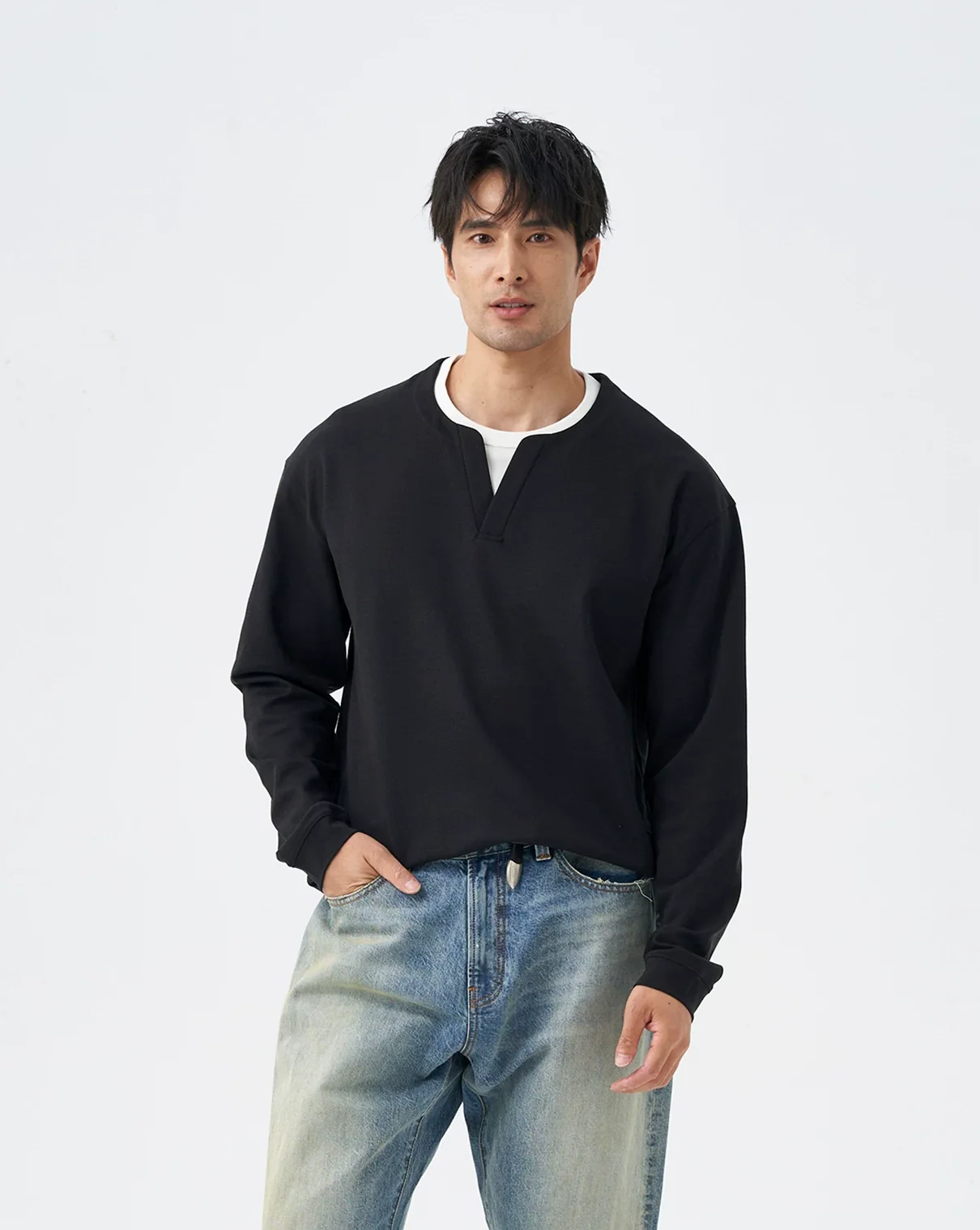 Notch Neck Pullover - Image 3
