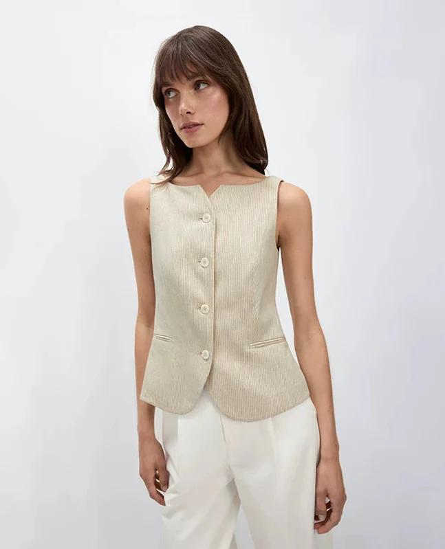 Notch-Neck Waistcoat - Image 6