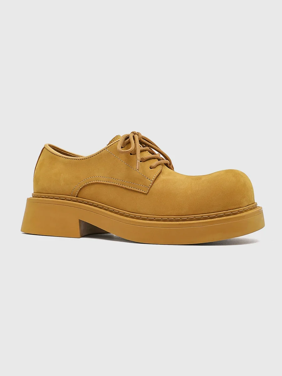 Nubuck Chunky Derby Shoes