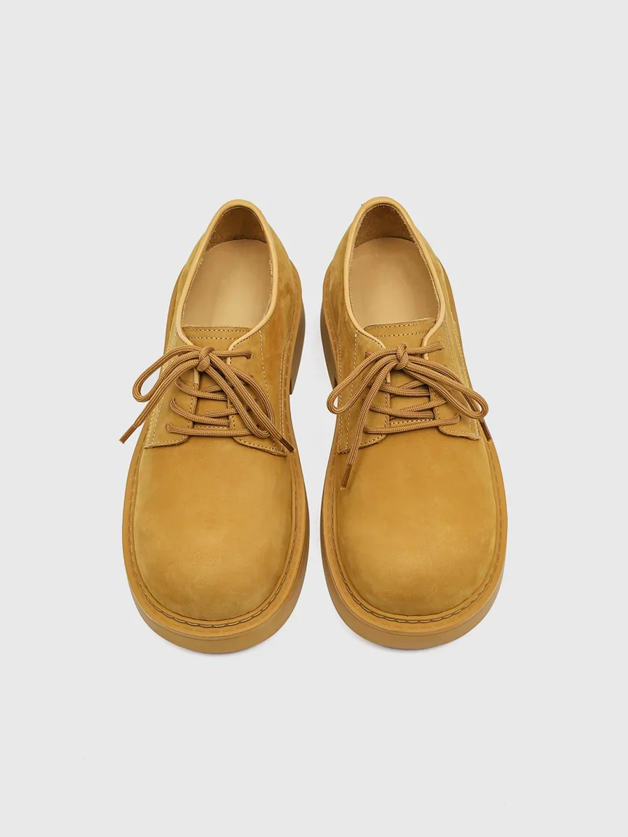 Nubuck Chunky Derby Shoes - Image 2