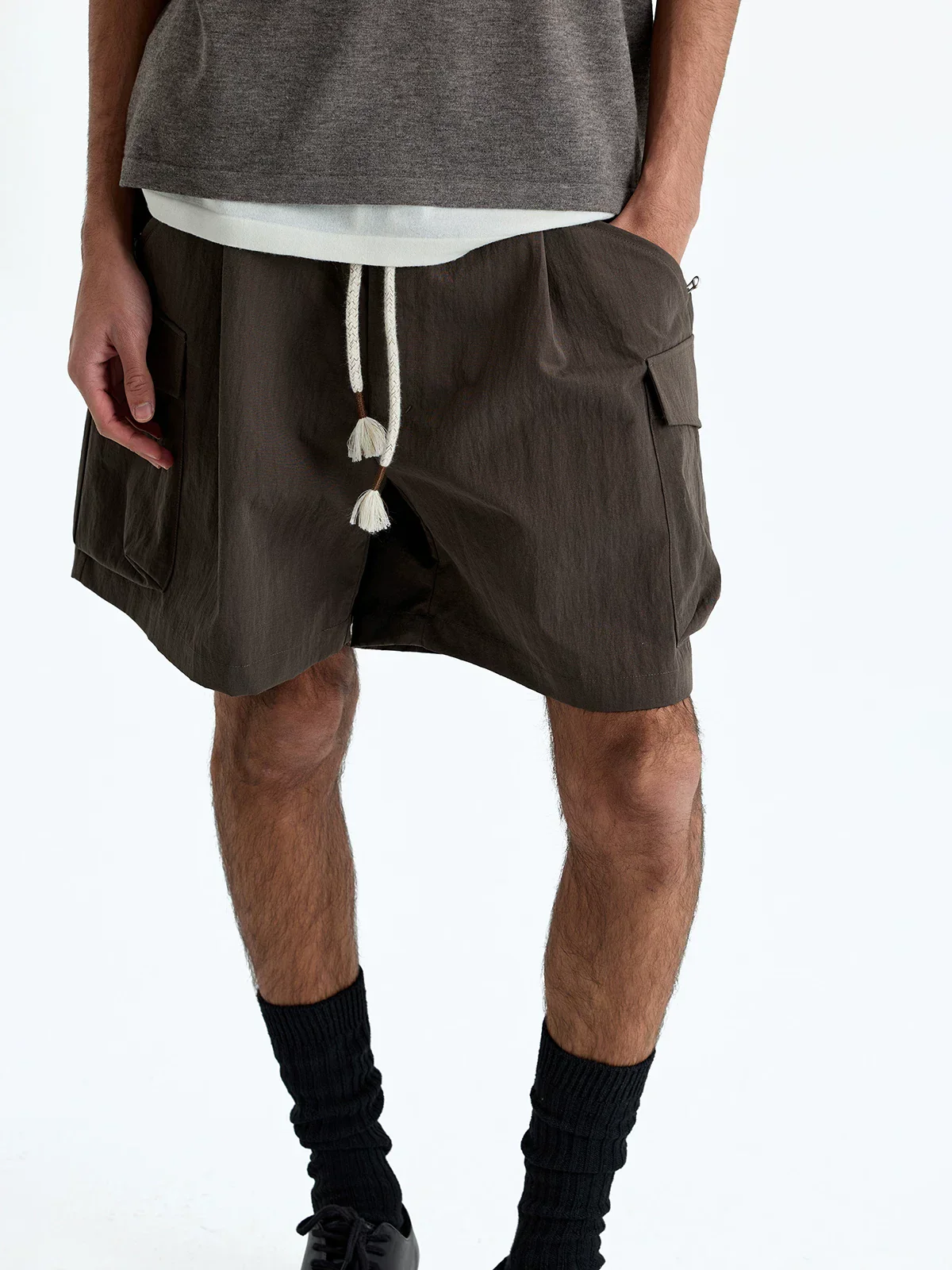 Nylon-Cotton Cargo Shorts - Image 2