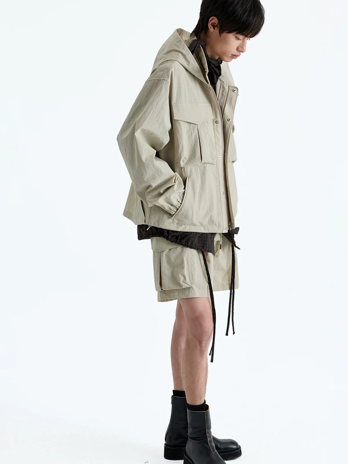 Nylon-Cotton Cargo Shorts - Image 3
