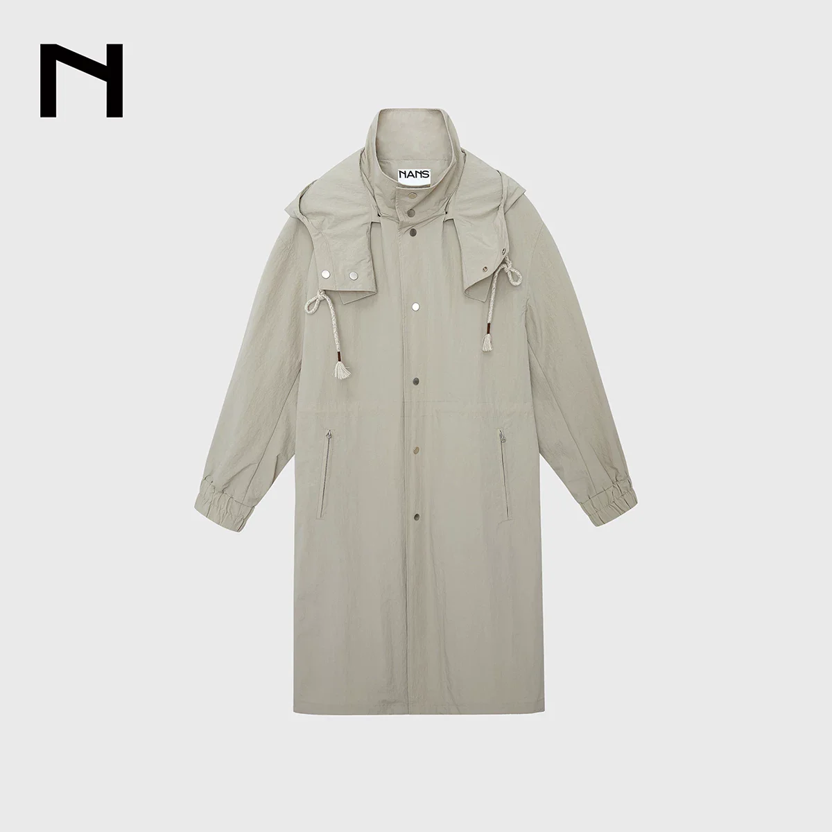 Nylon-Cotton Long Hooded Parka - Image 6