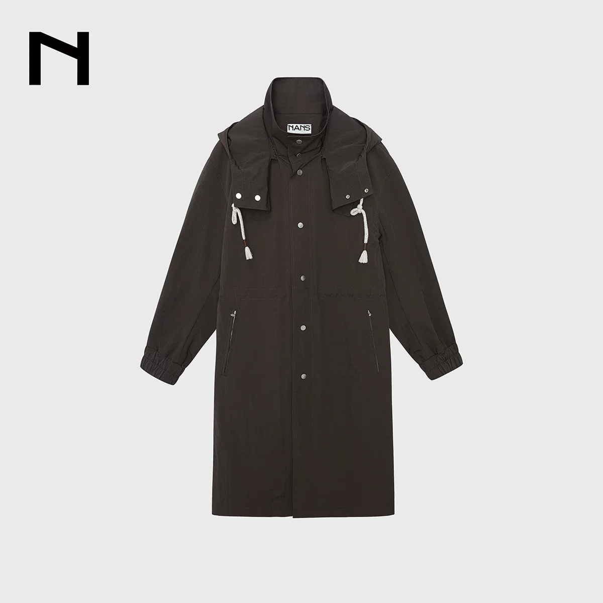 Nylon-Cotton Long Hooded Parka - Image 7
