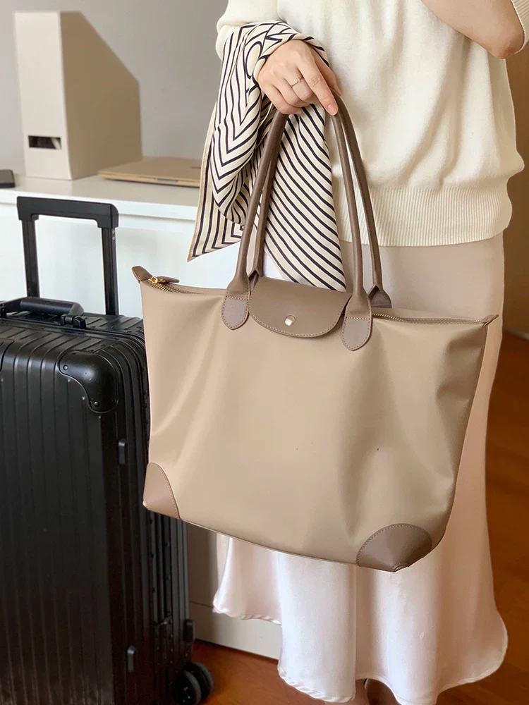 Nylon & Leather Tote