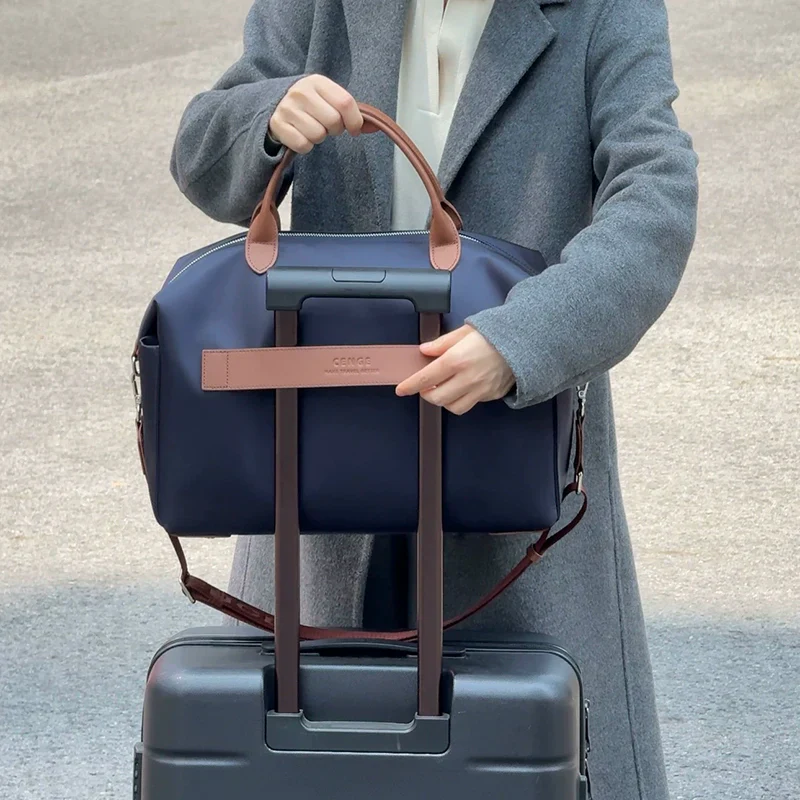 Nylon & Leather Tote - Image 19