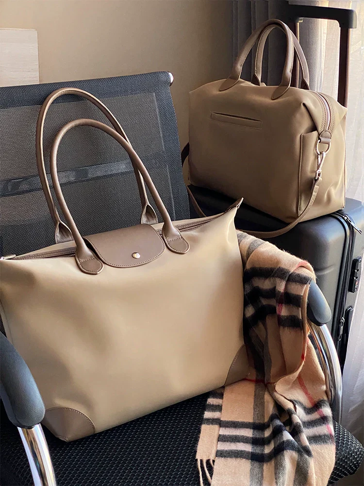 Nylon & Leather Tote - Image 21