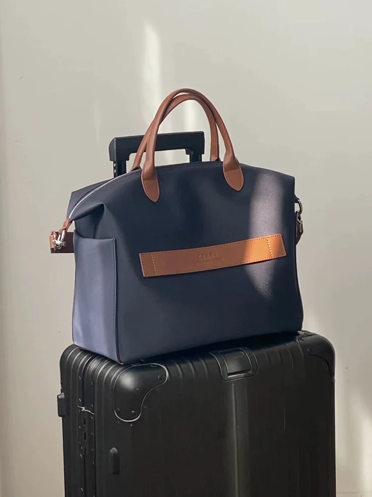 Nylon & Leather Tote - Image 23