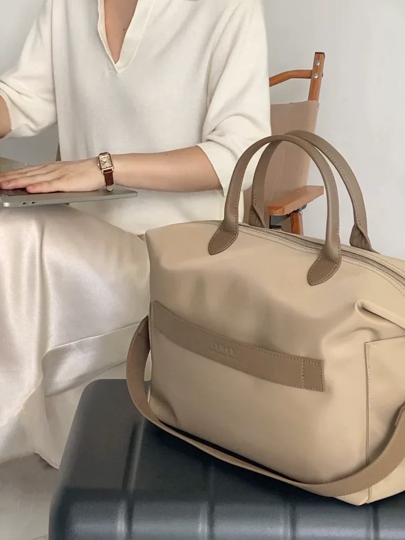 Nylon & Leather Tote - Image 7