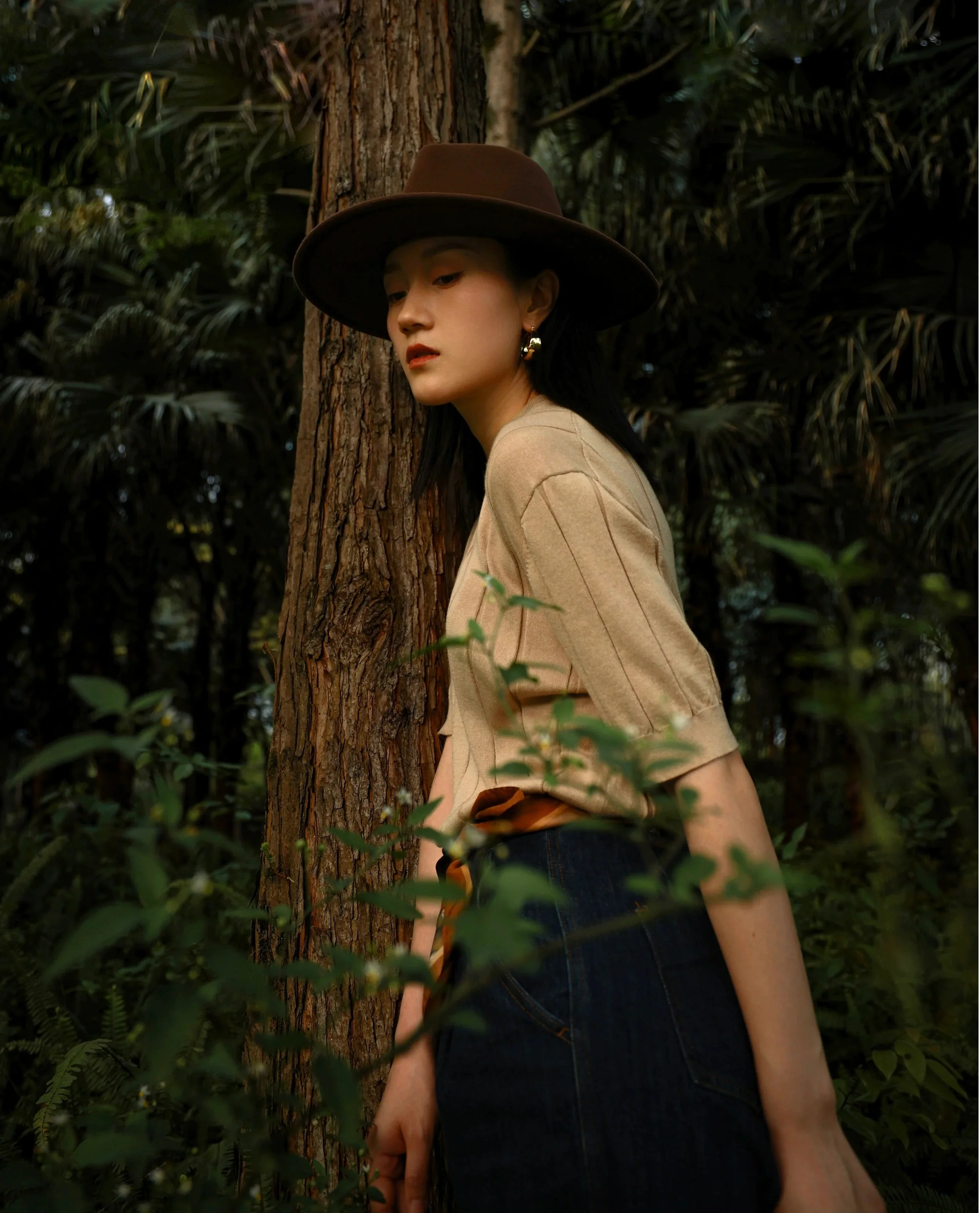 Oatmeal Latte Ribbed T-Shirt - Image 3