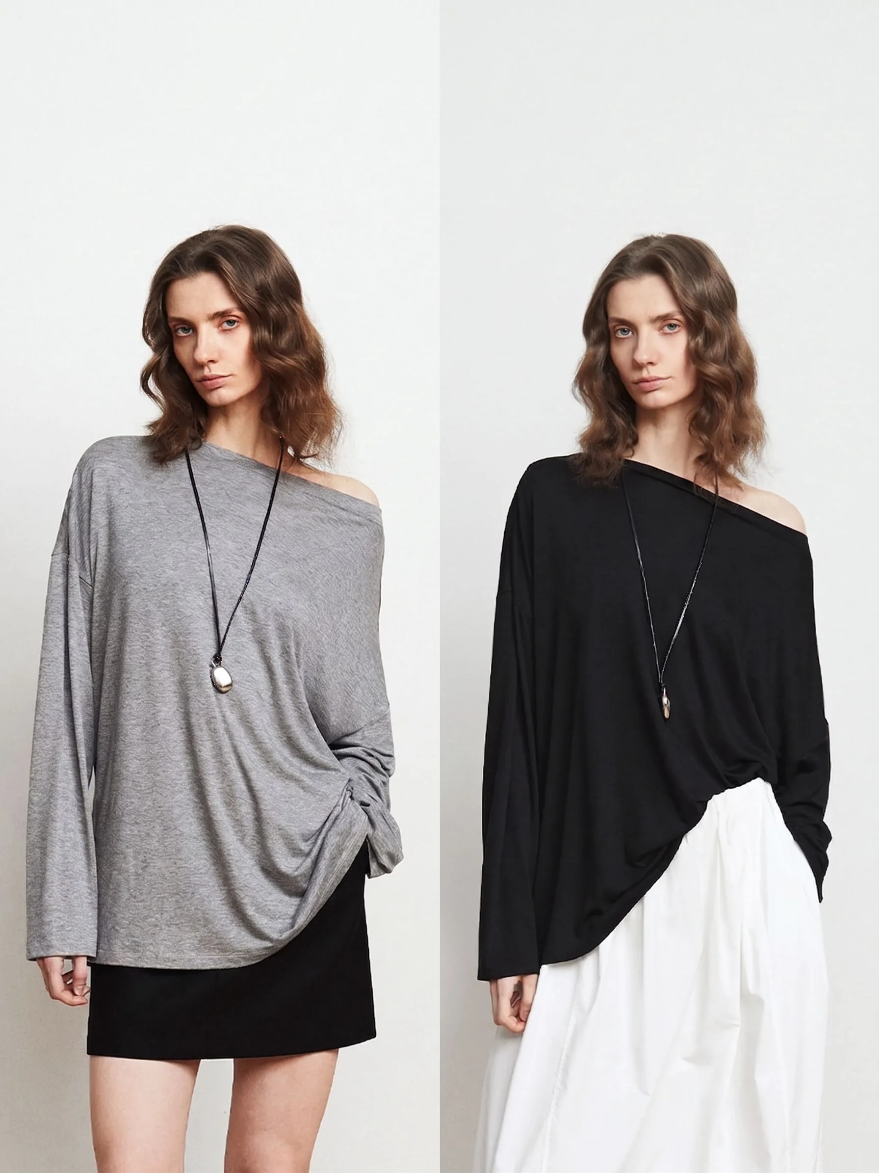 Off-Shoulder Draped Top