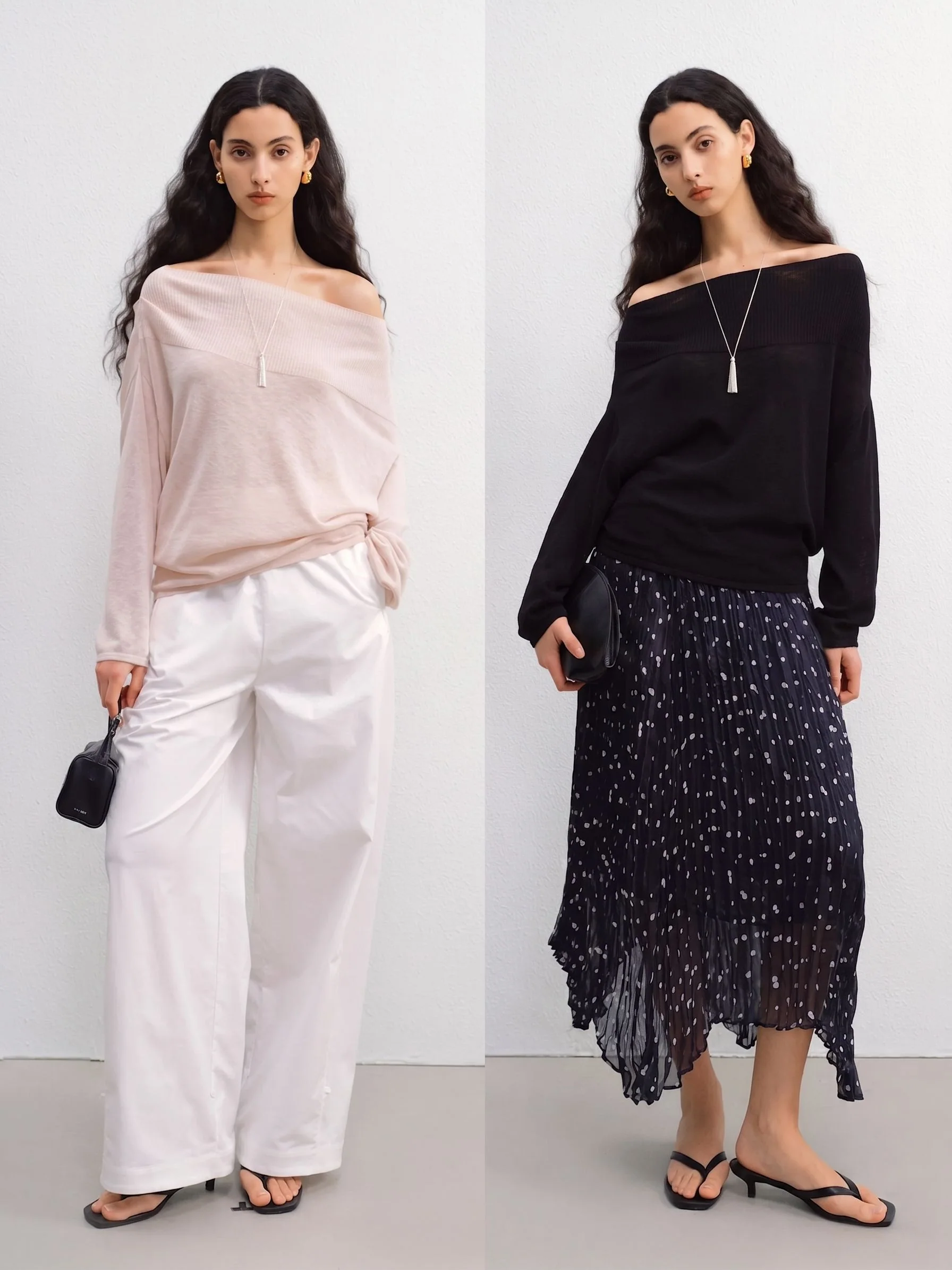 Off-Shoulder Knit Top