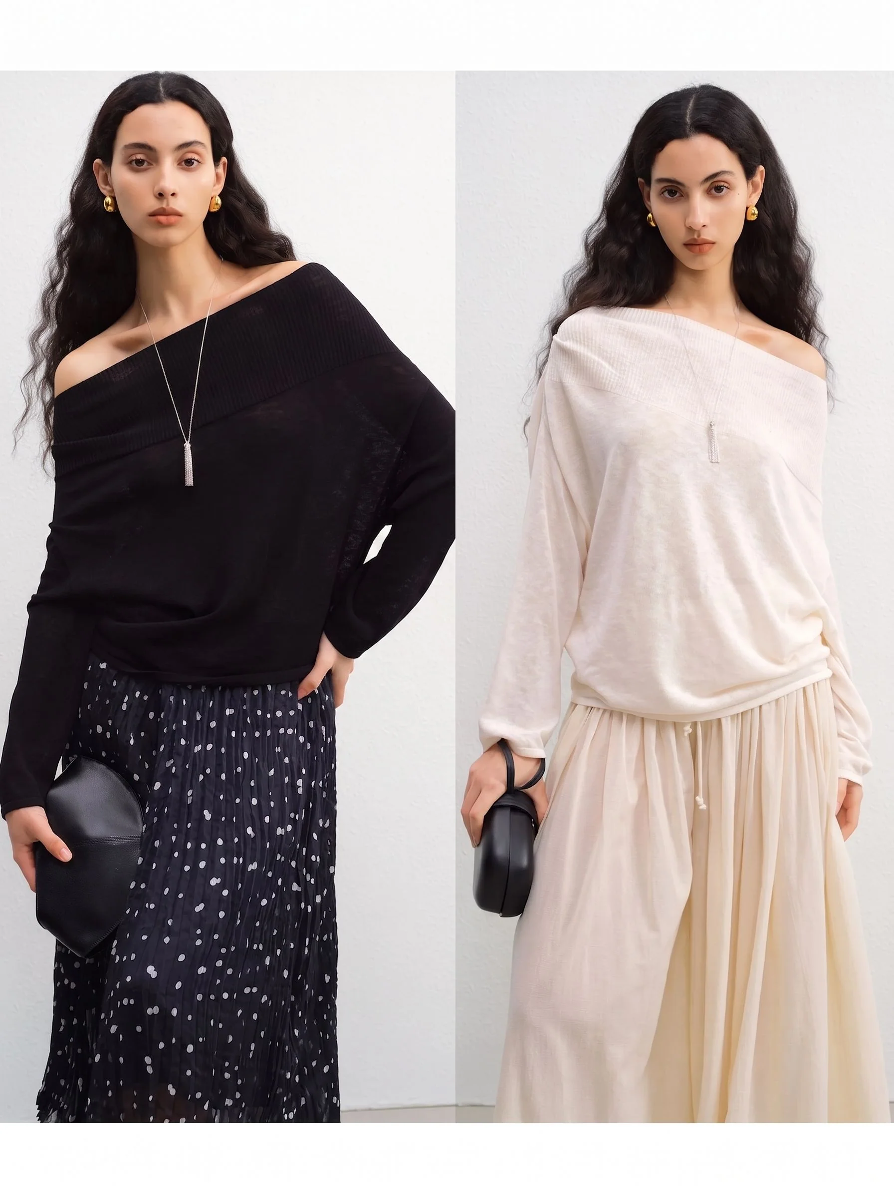 Off-Shoulder Knit Top - Image 2