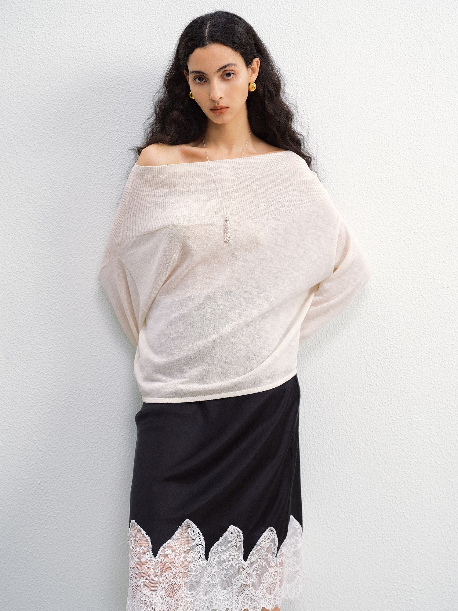 Off-Shoulder Knit Top - Image 5