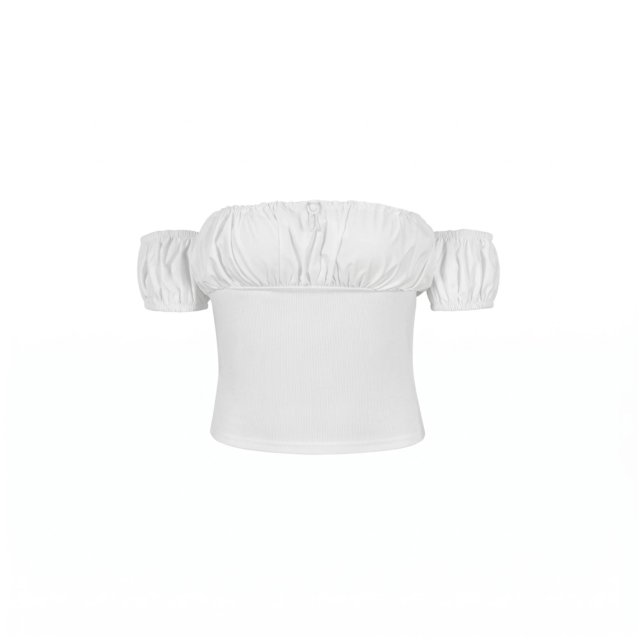 Off-Shoulder Puff Top - Image 7