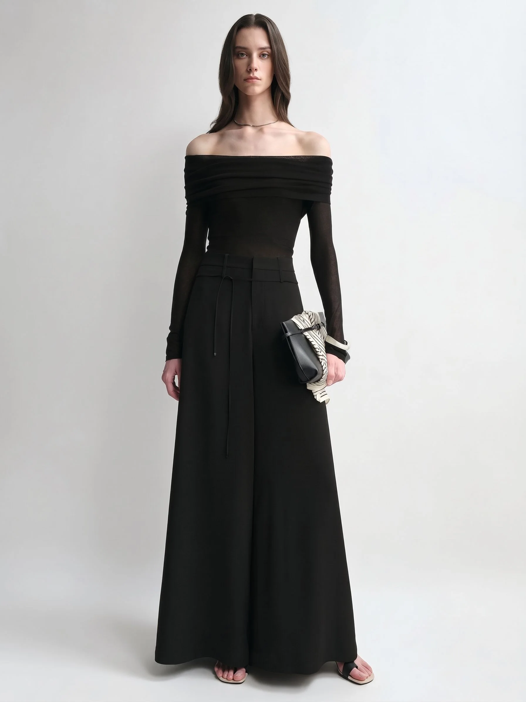 Off-Shoulder Sheer Top - Image 3