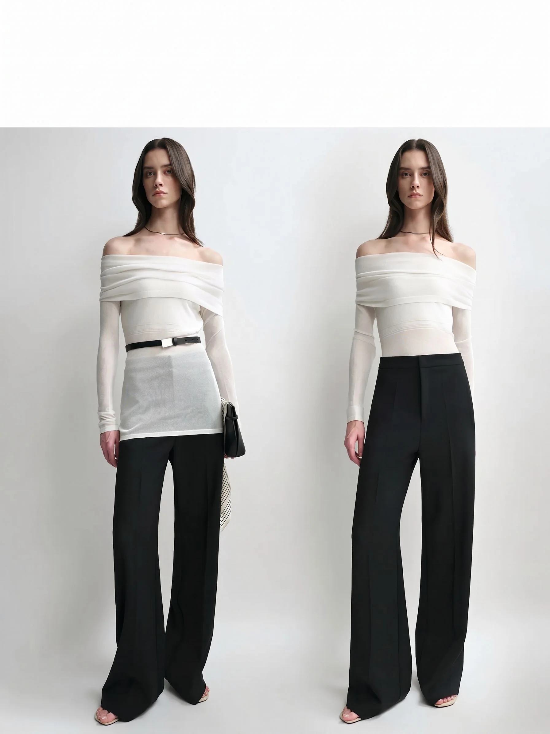 Off-Shoulder Sheer Top - Image 5