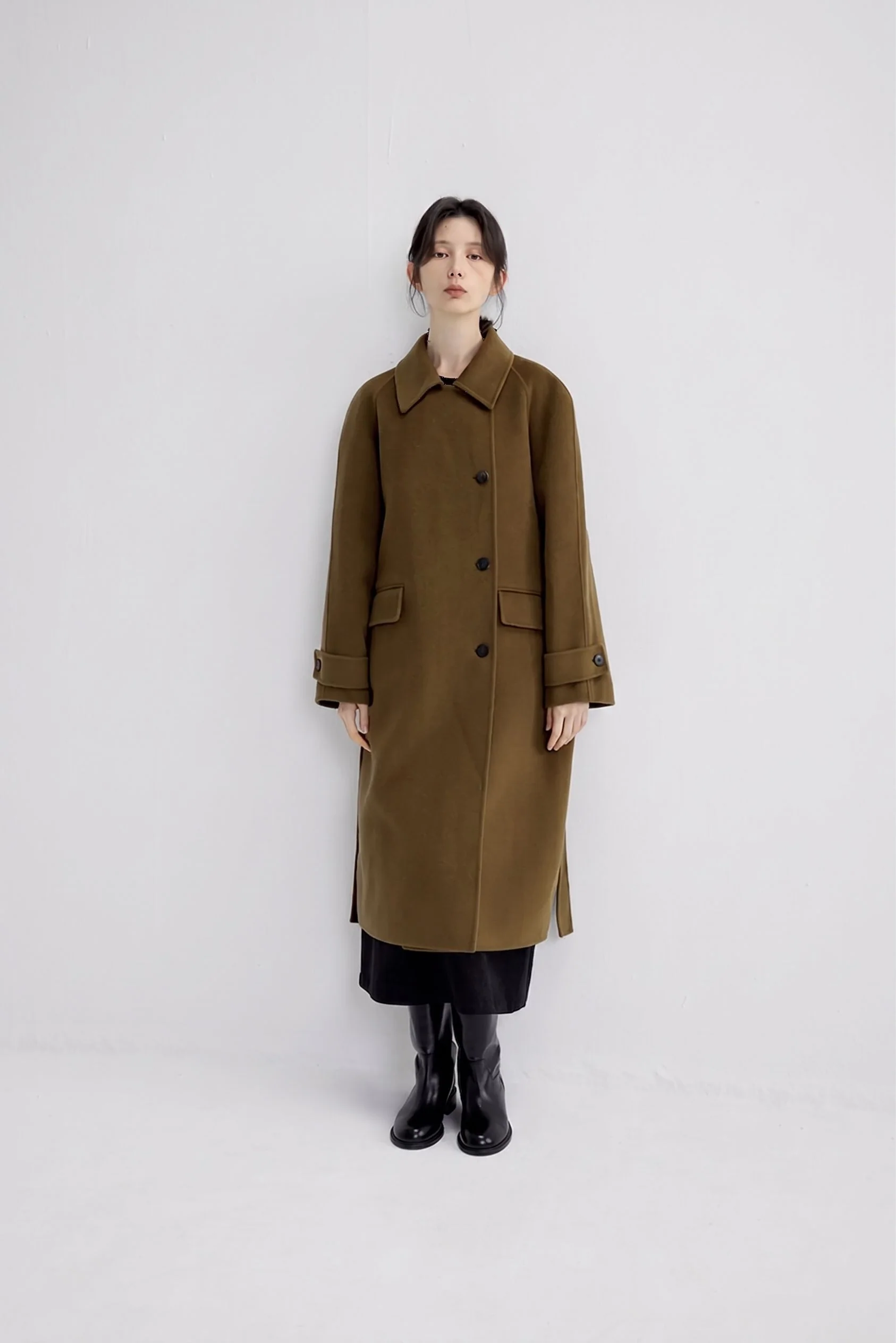 Offset Button Coat - Image 4