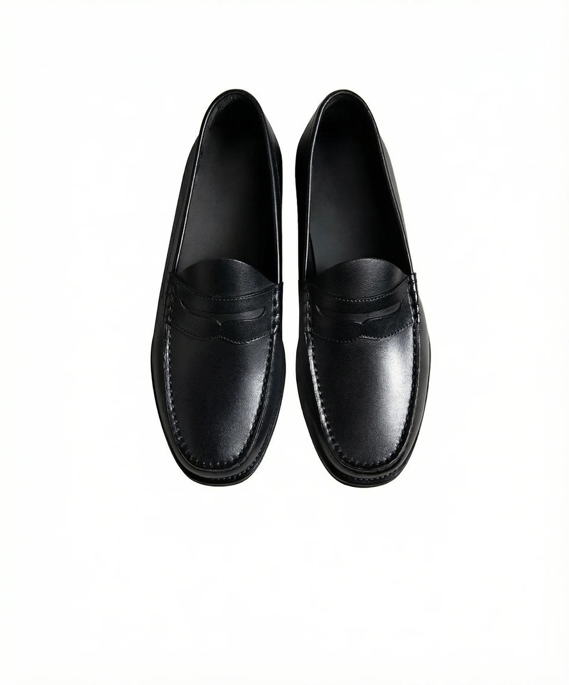 Oil-Wax Leather Penny Loafers - Image 2