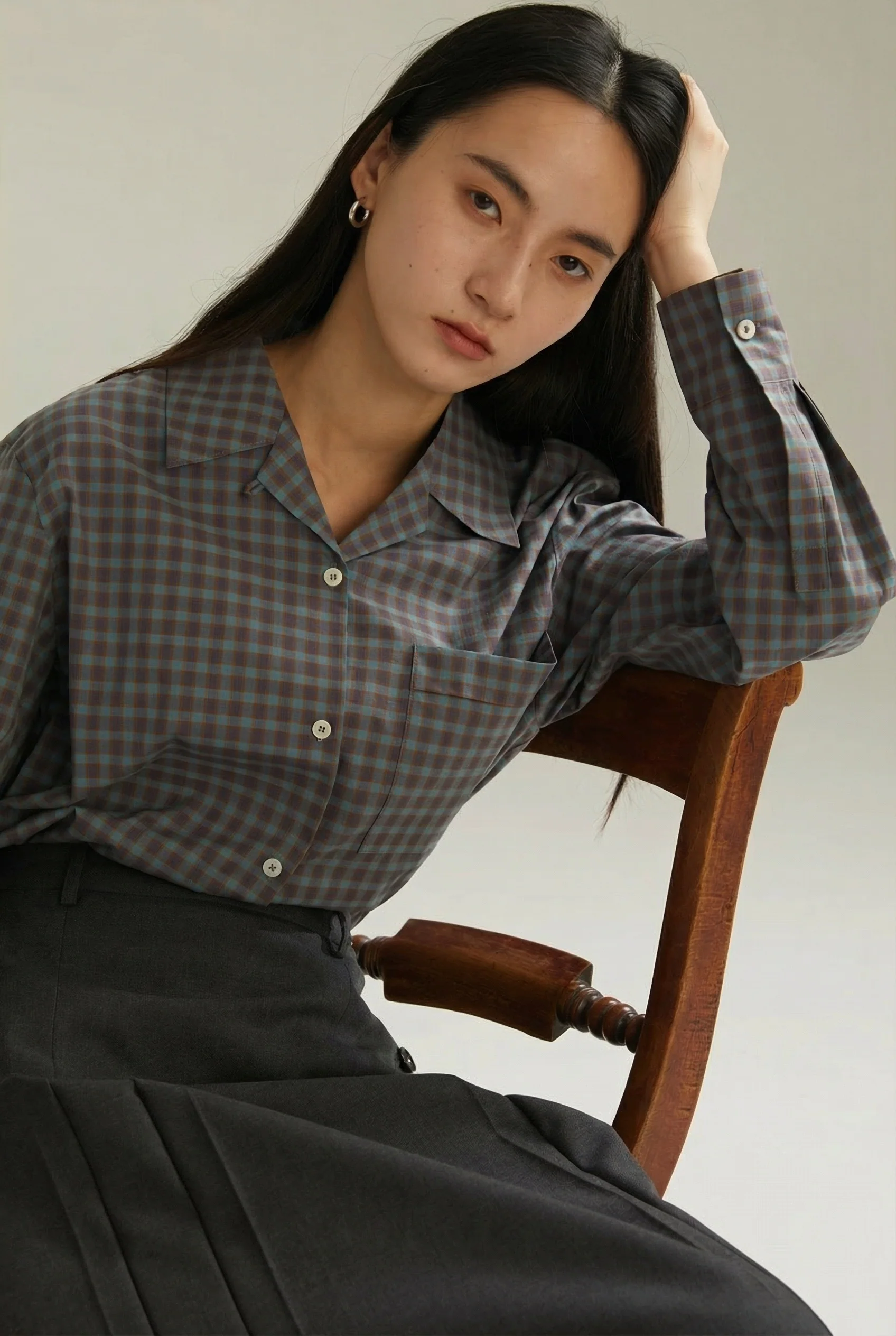Olive Check Shirt