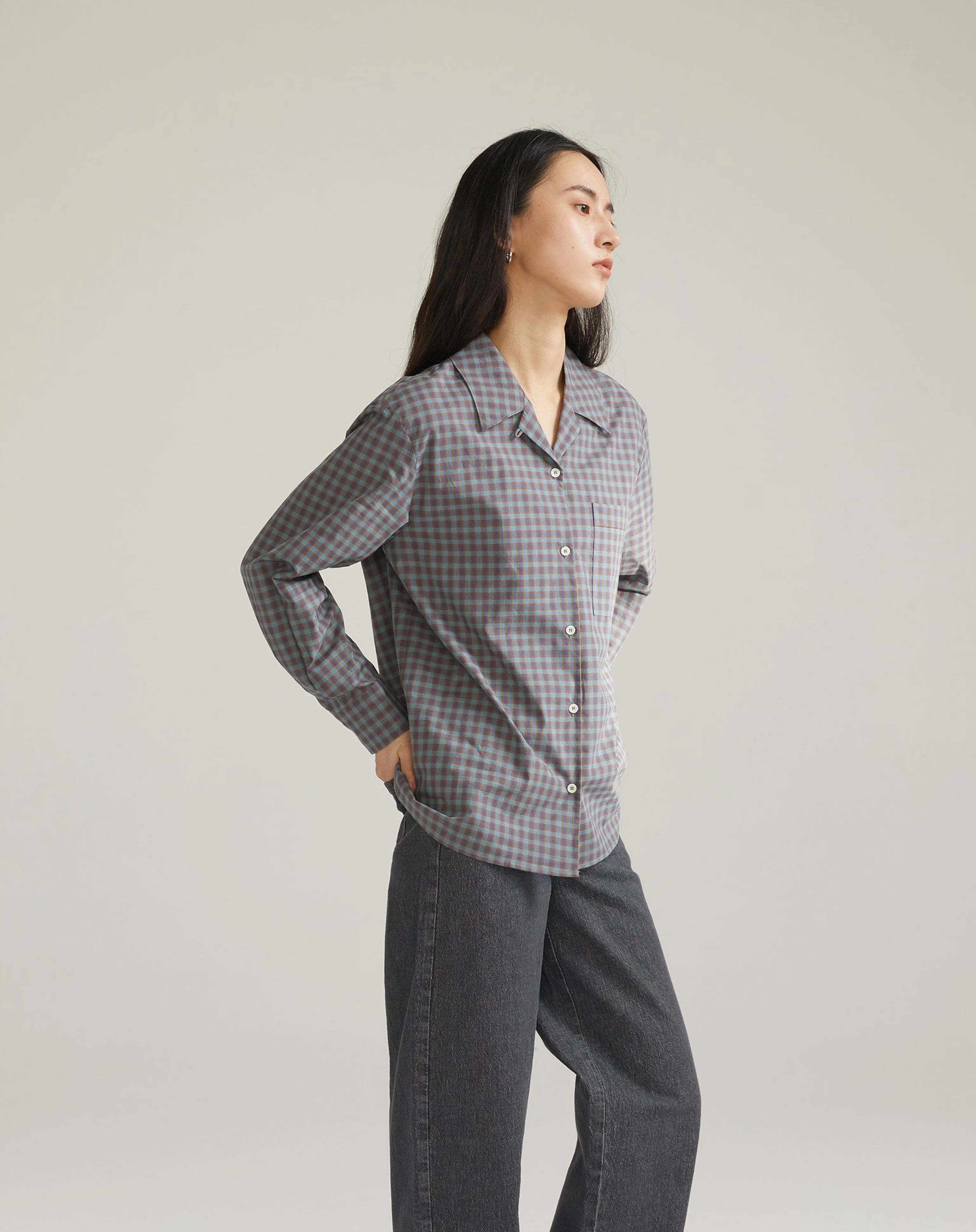 Olive Check Shirt - Image 6