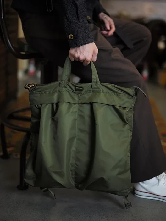 Olive Helmet Tote