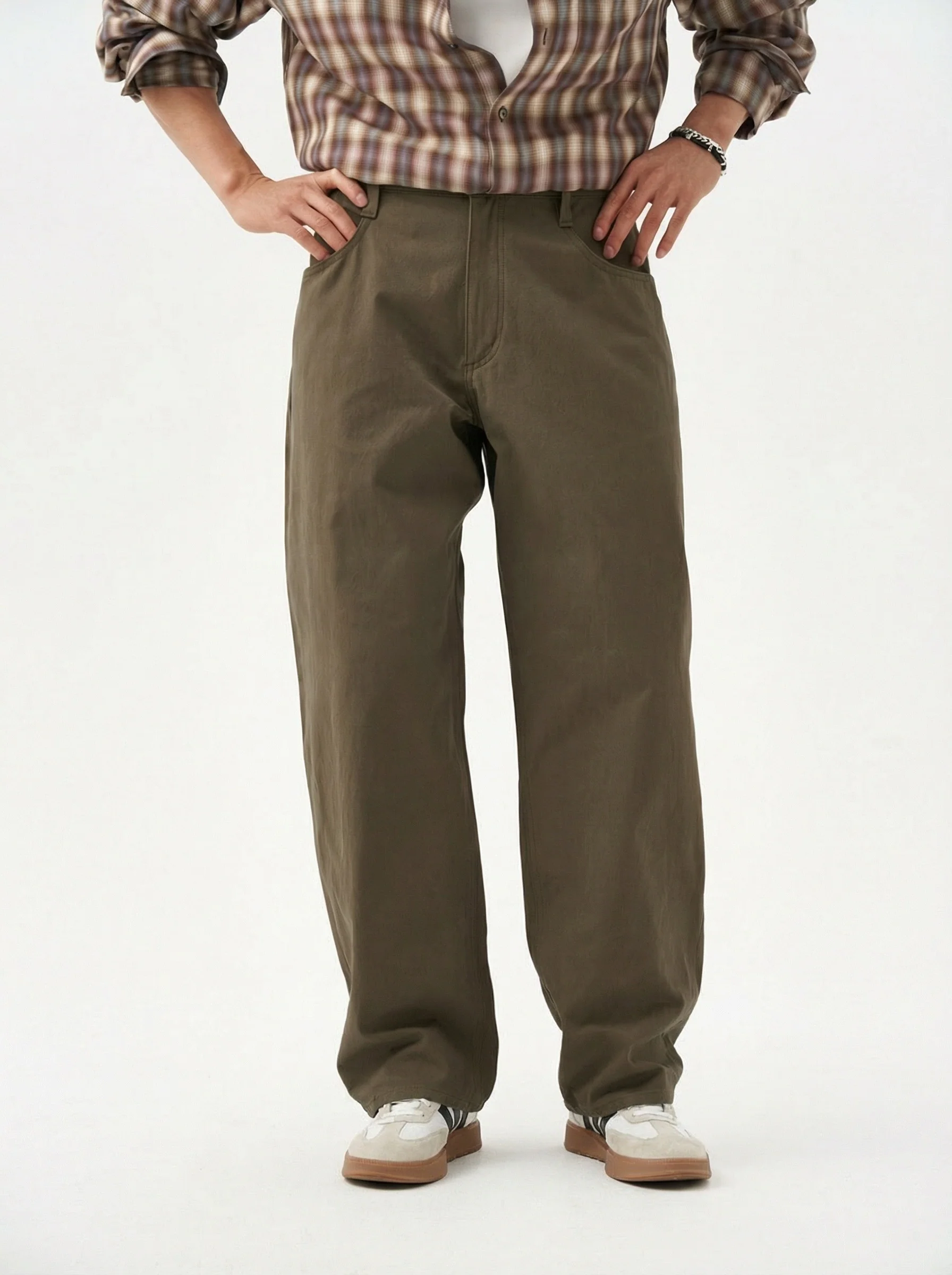 Olive Straight Pants - Image 2