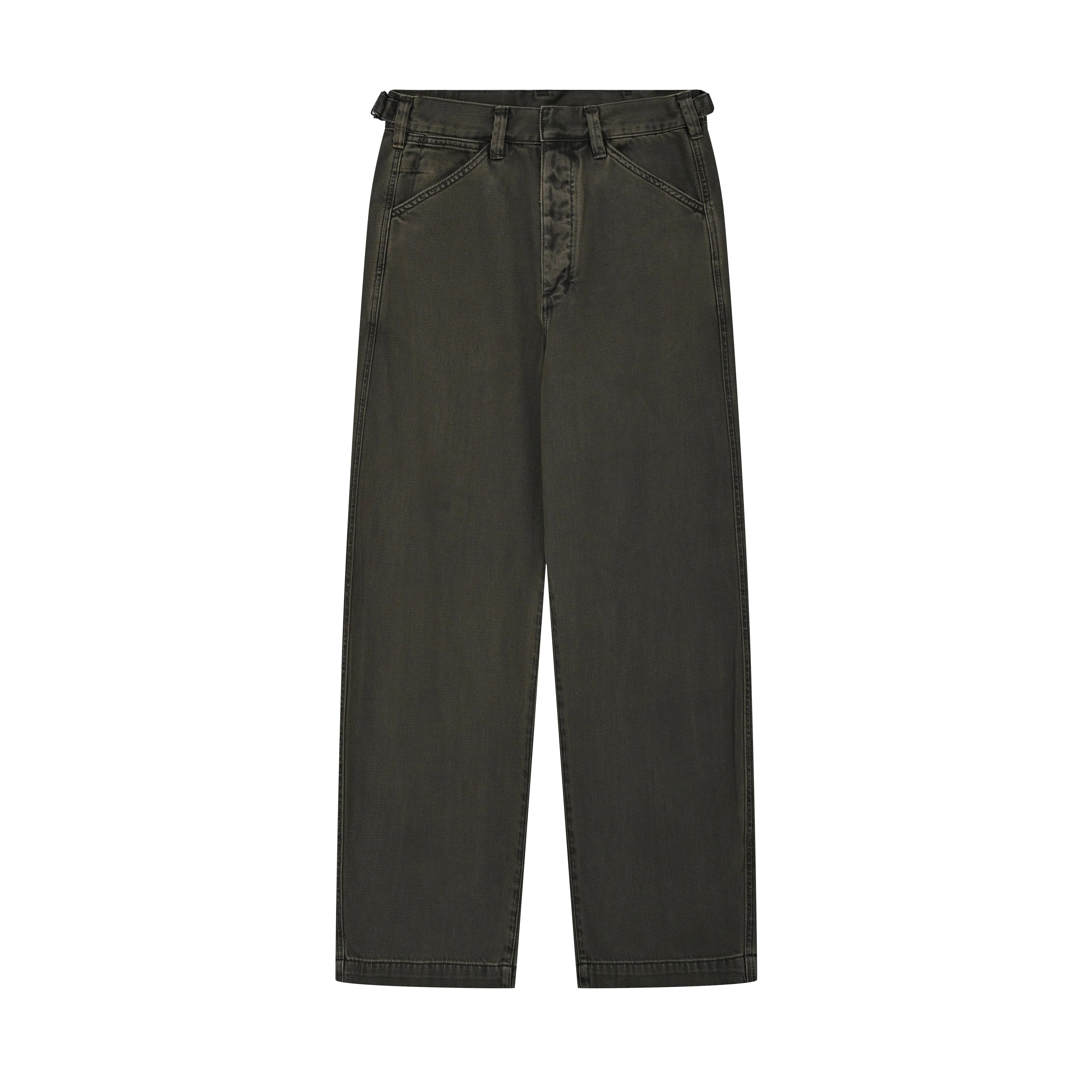 Olive Wide-Leg Trousers - Image 6