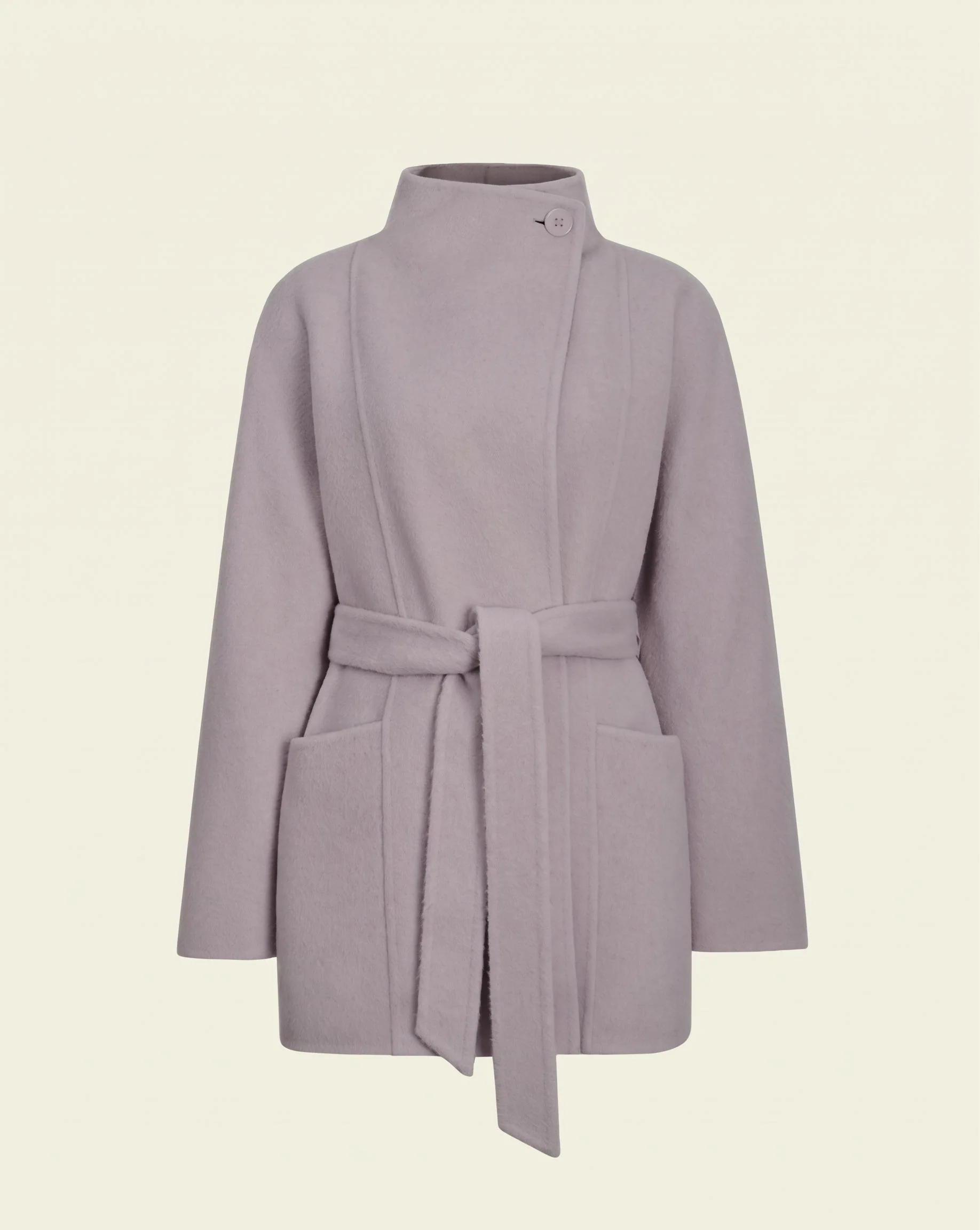 One-Button Wrap Coat - Image 5
