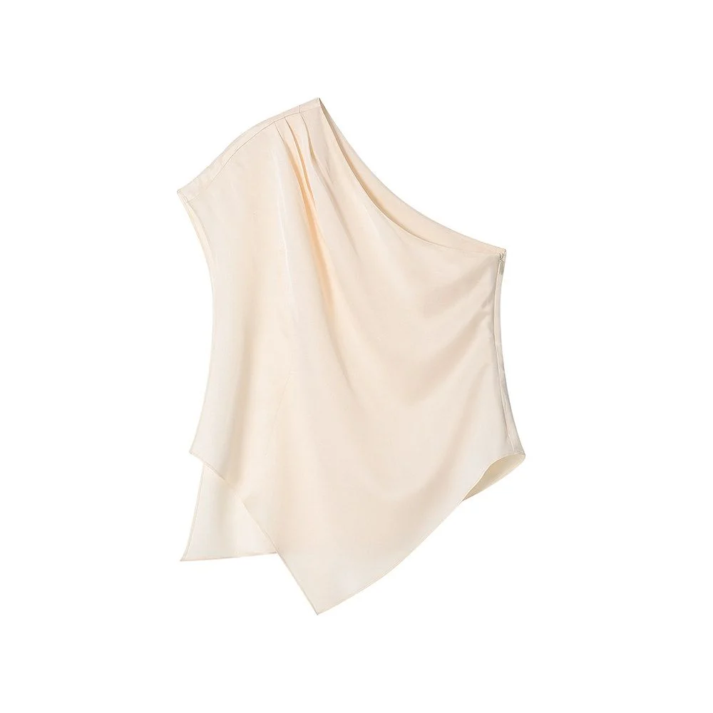 One-Shoulder Drape Top - Image 7