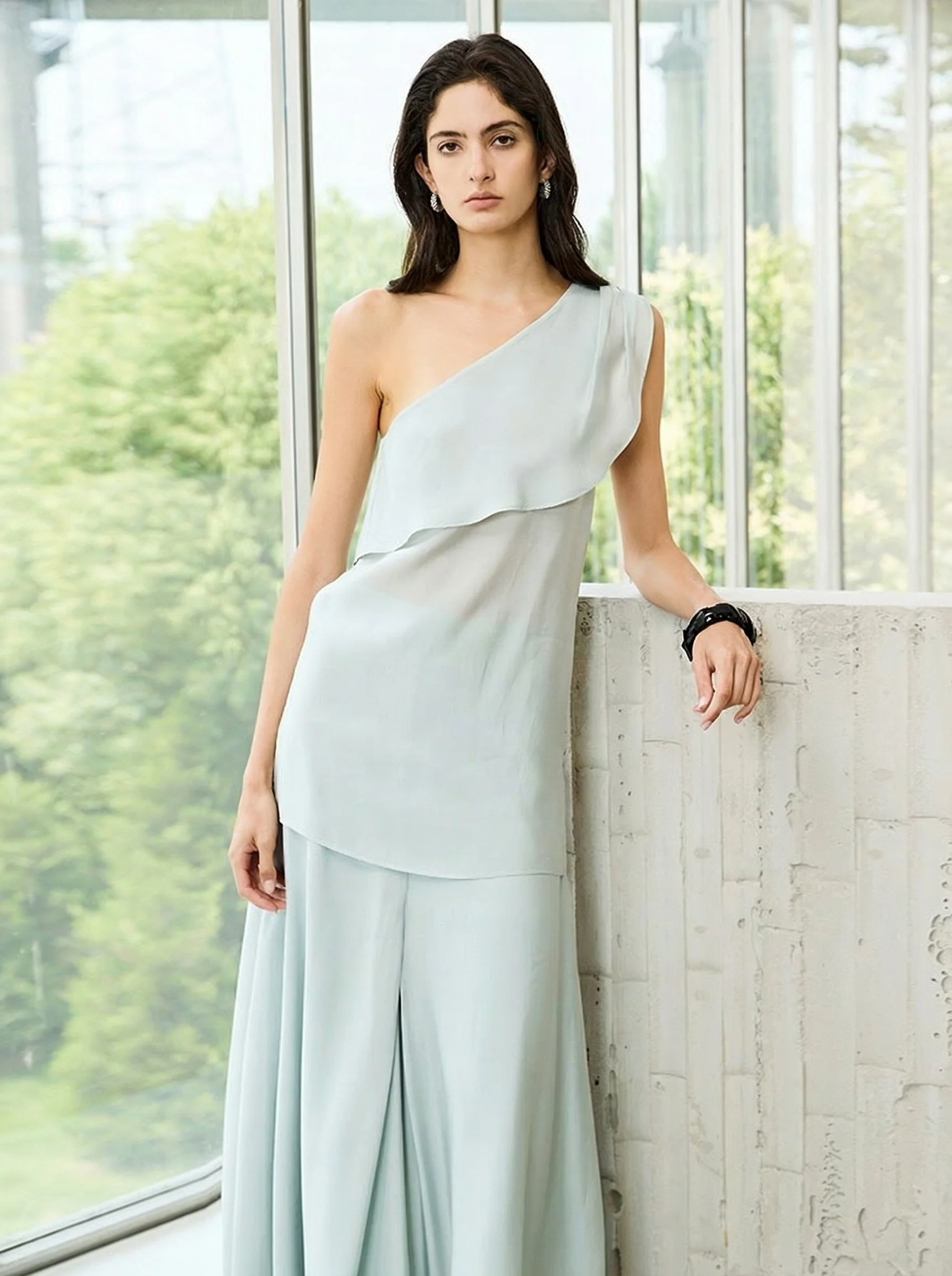 One-Shoulder Maxi Dress