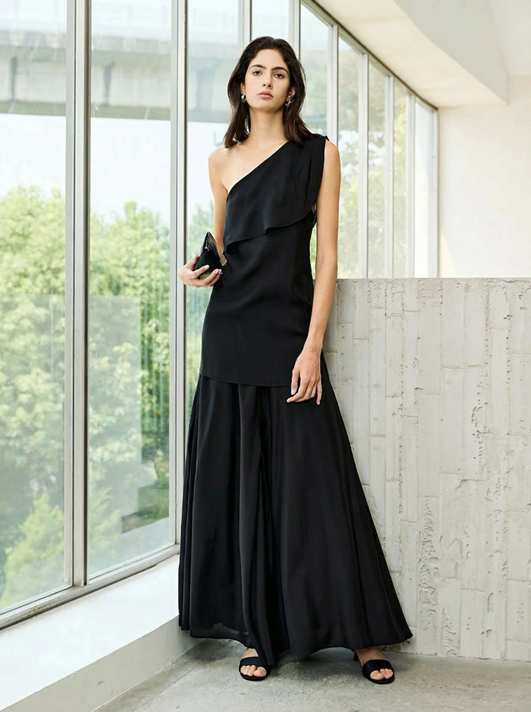 One-Shoulder Maxi Dress - Image 3
