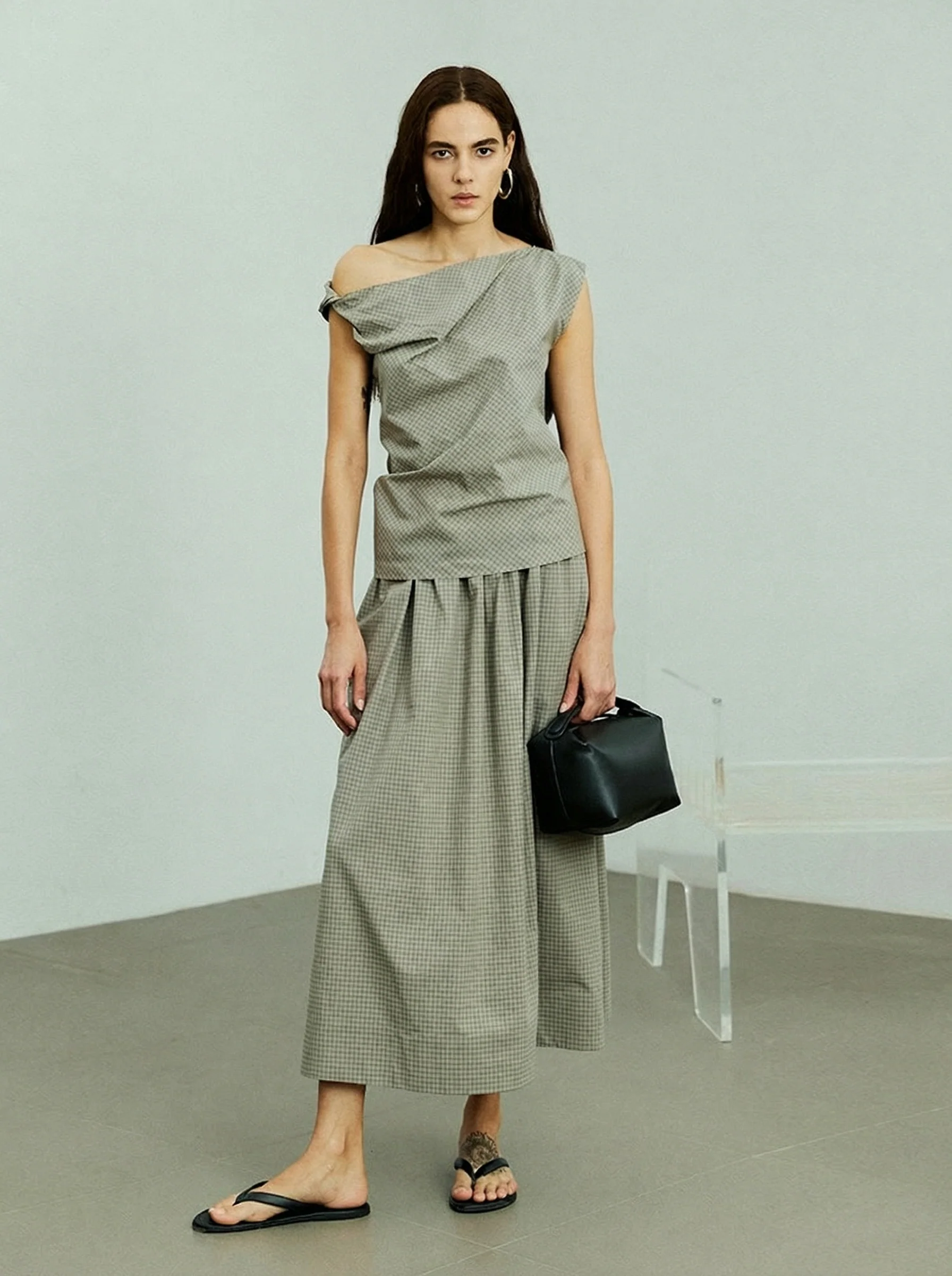 One-Shoulder Skirt Set - Image 3