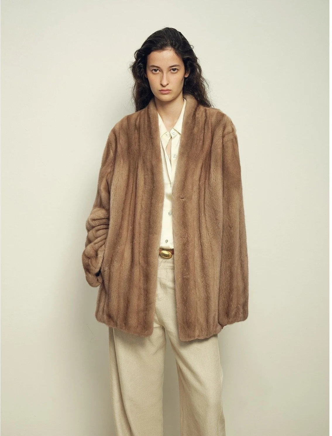 Open-Front Mink Coat - Image 13