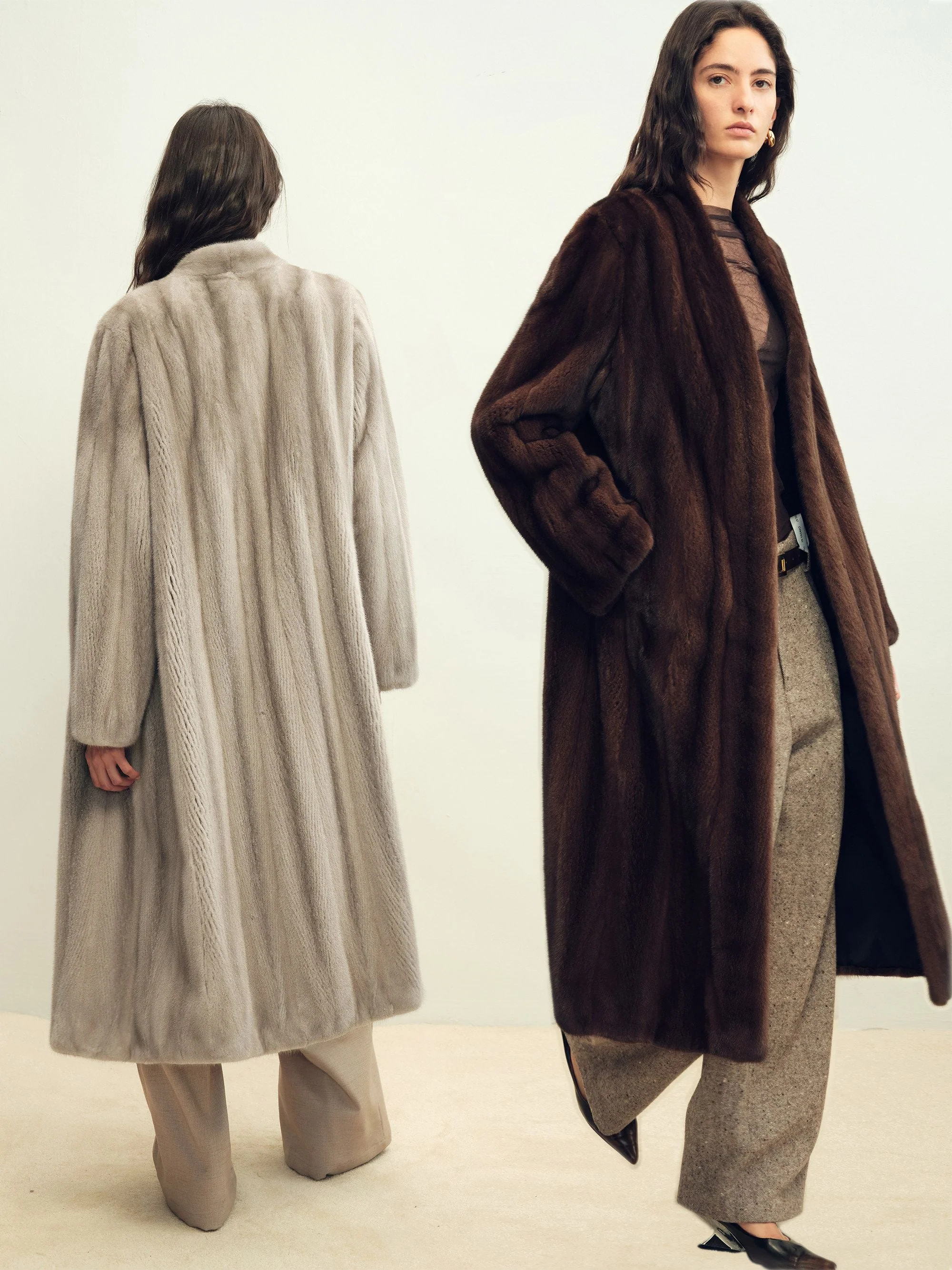 Open-Front Mink Coat - Image 2