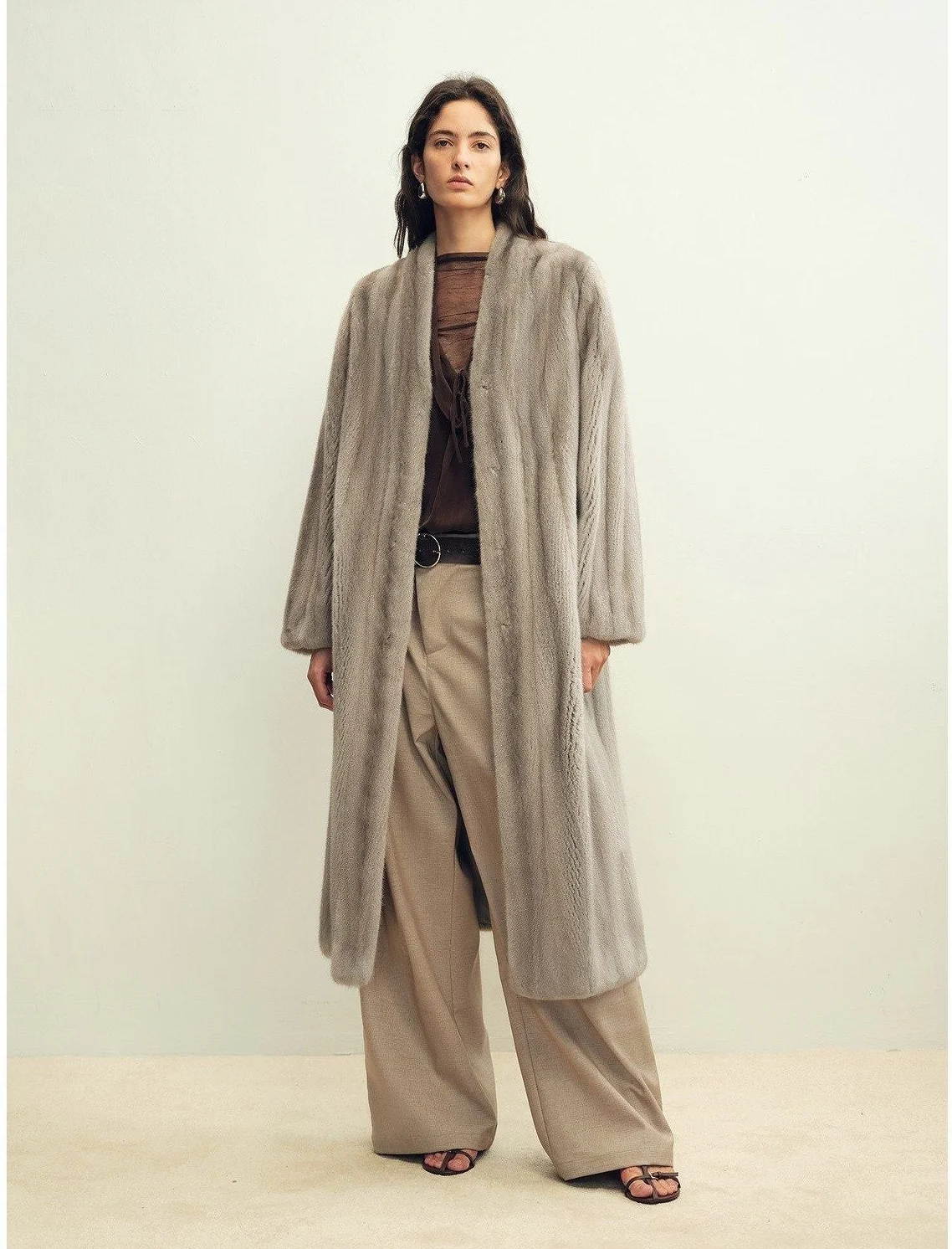 Open-Front Mink Coat - Image 6