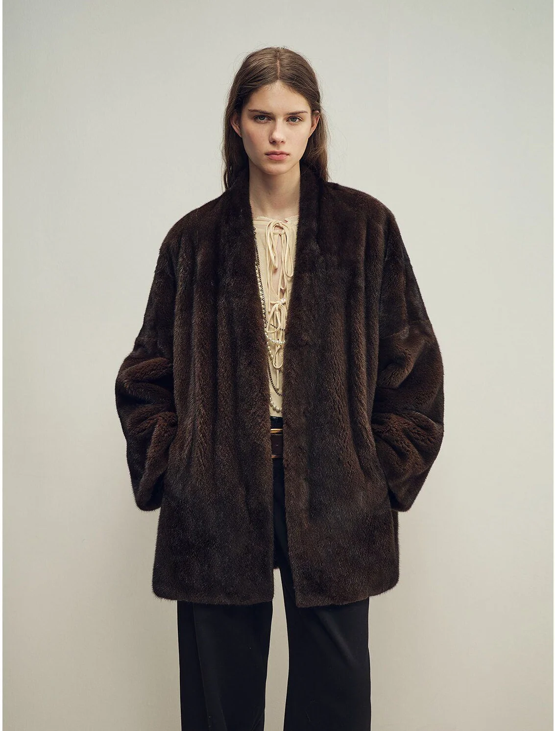 Open-Front Mink Jacket - Image 7