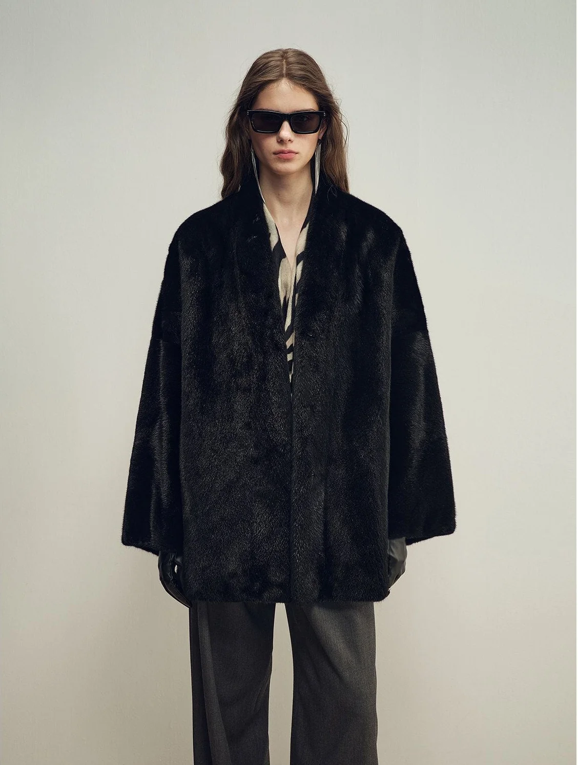 Open-Front Mink Jacket - Image 8