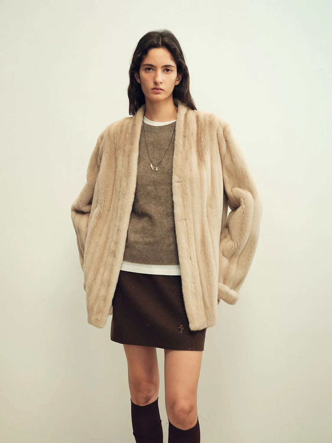 Open-Front Mink Jacket - Image 2