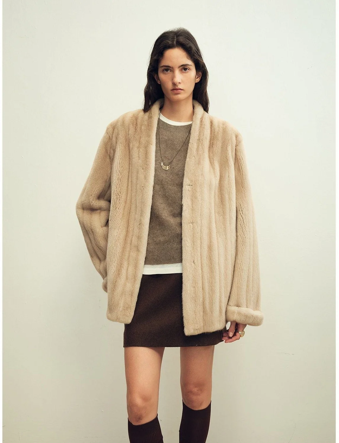 Open-Front Mink Jacket - Image 6