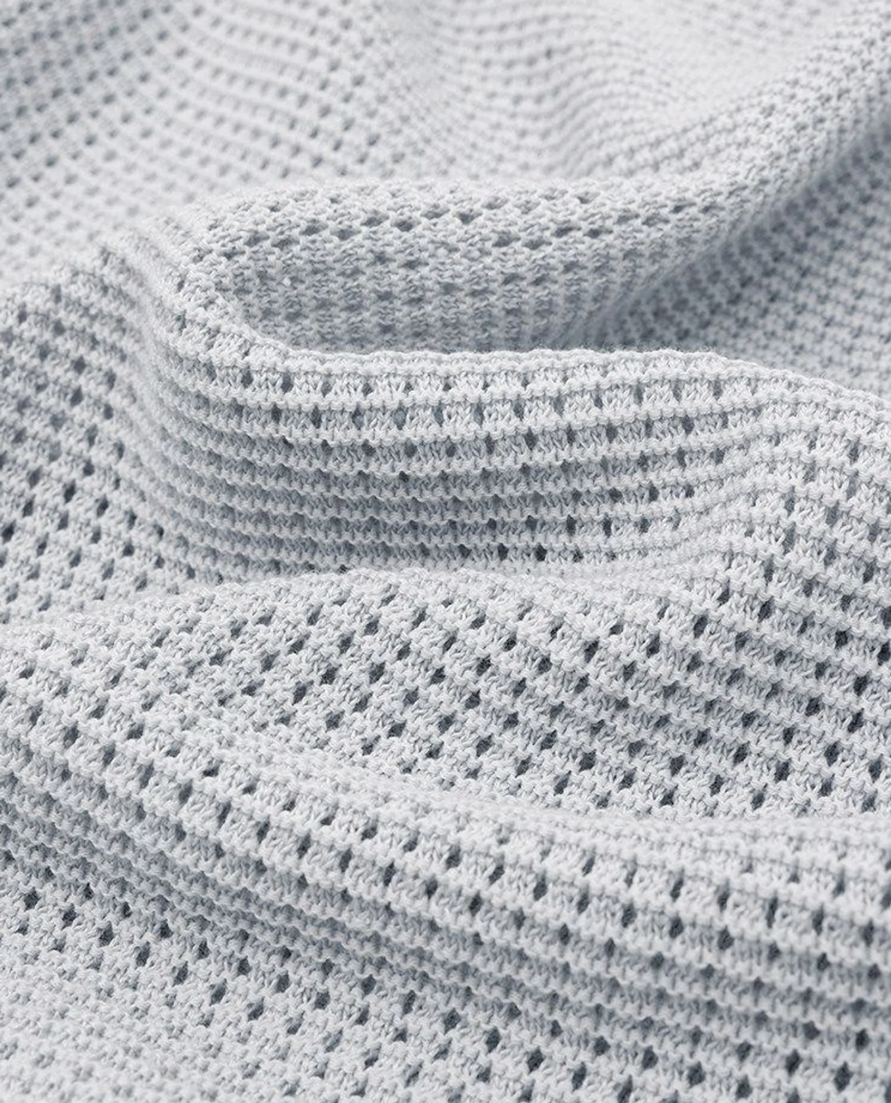 Open-Knit Button Polo Shirt - Image 7