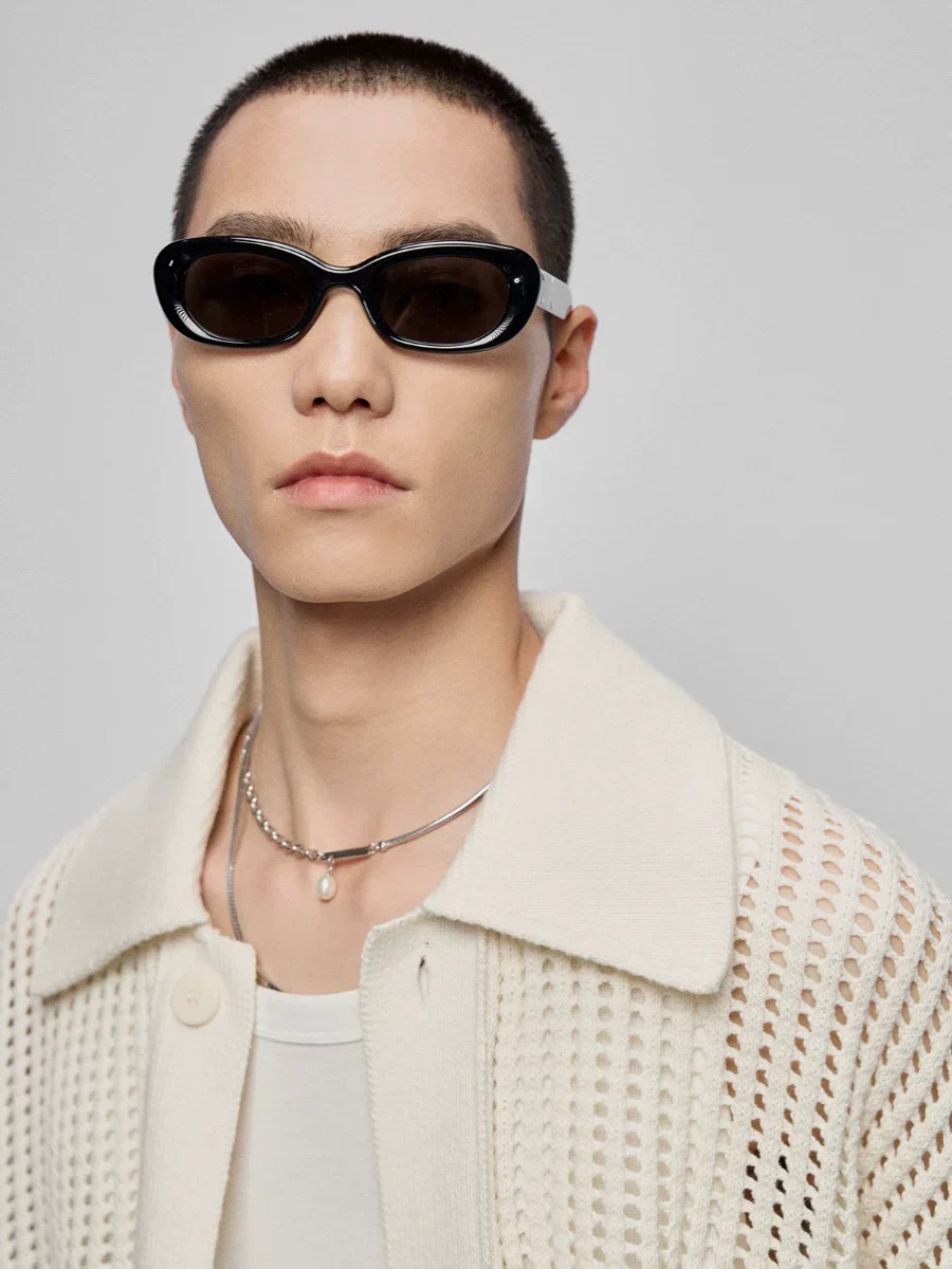 Open-Knit Cotton-Cashmere Hoodie/Cardigan - Image 6