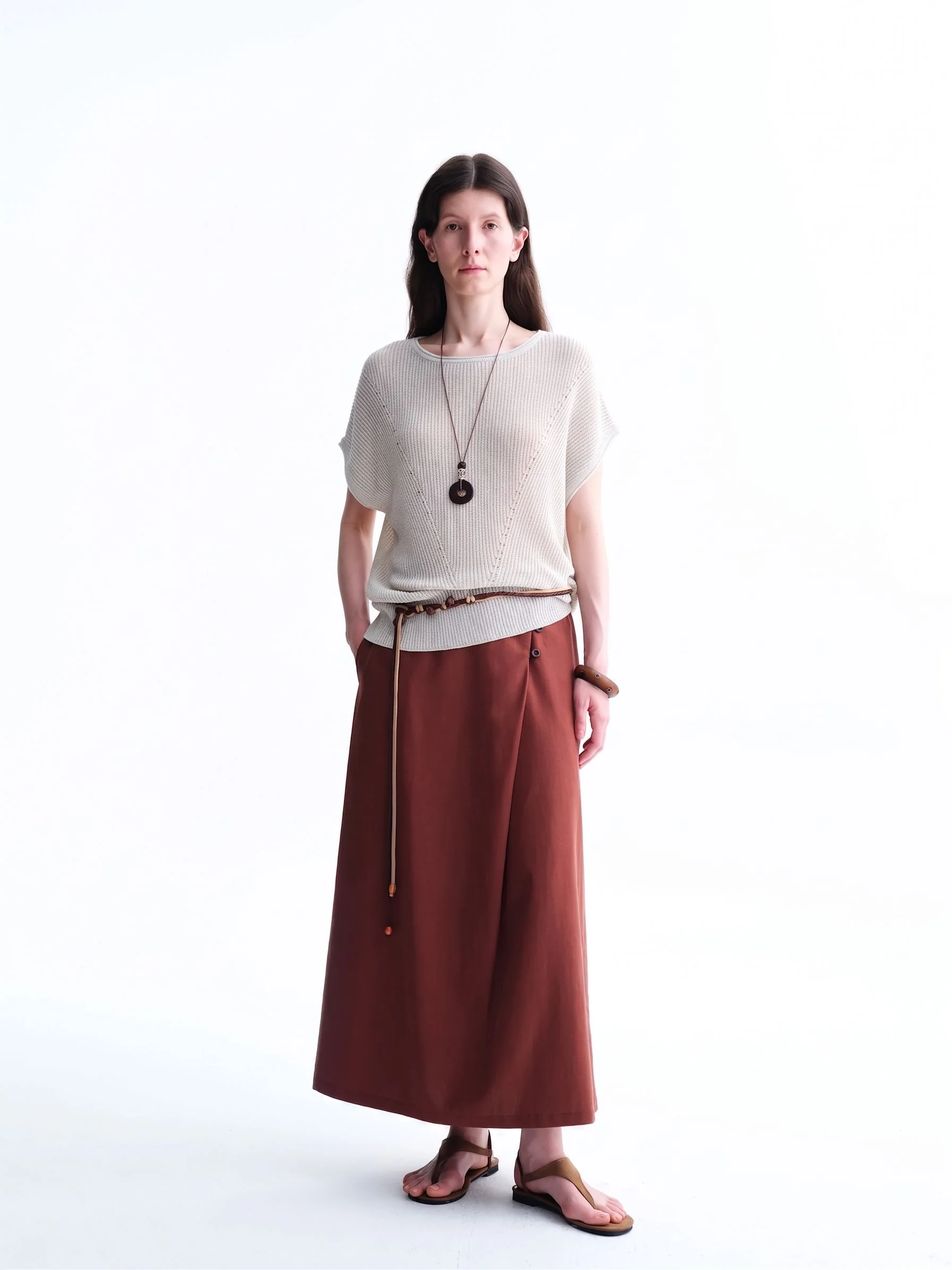 Open-Knit Dolman Top - Image 5