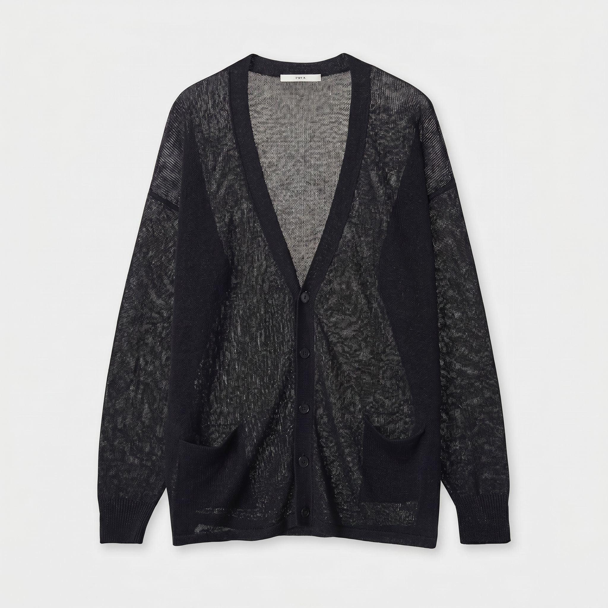 Open-Knit Linen Cardigan - Image 6